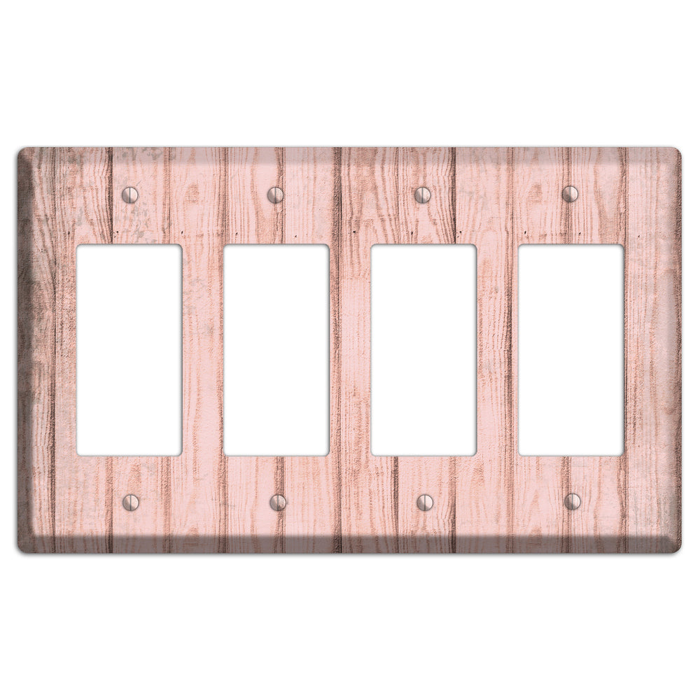Beauty Bush Weathered Wood 4 Rocker Wallplate