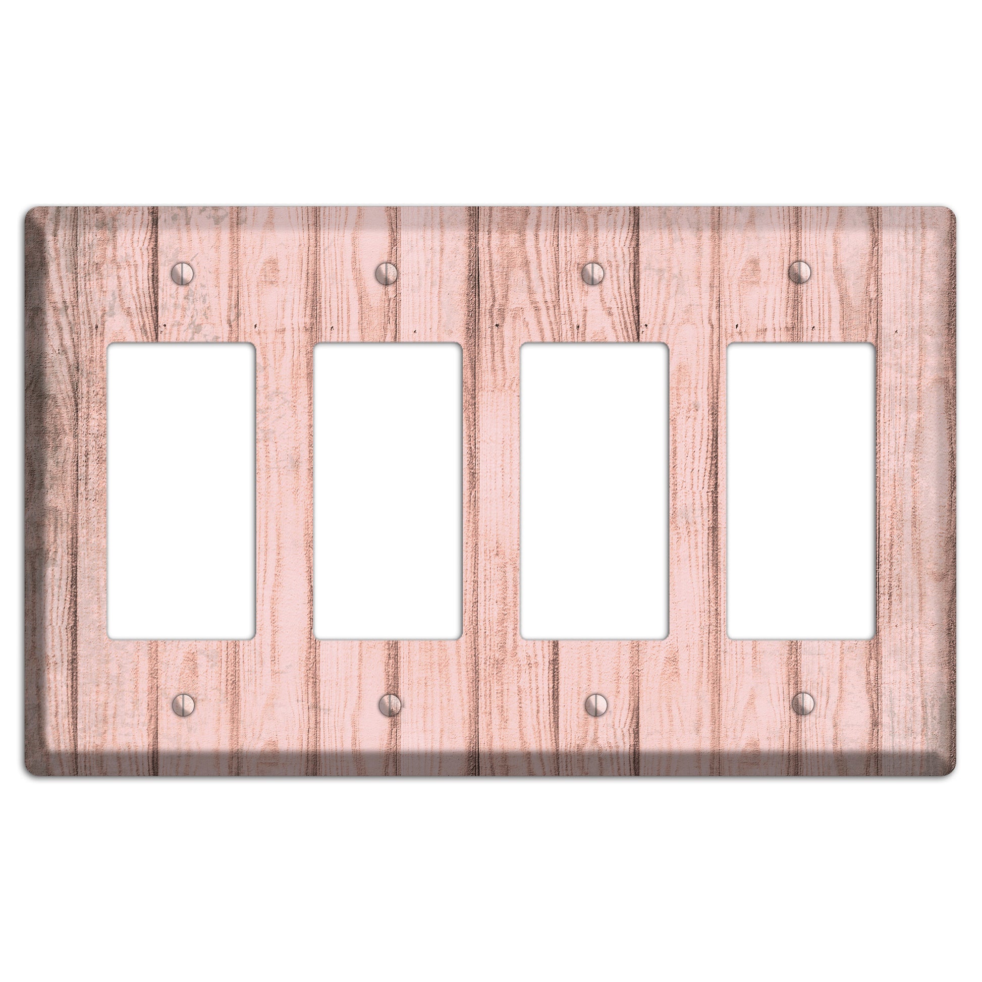 Beauty Bush Weathered Wood 4 Rocker Wallplate