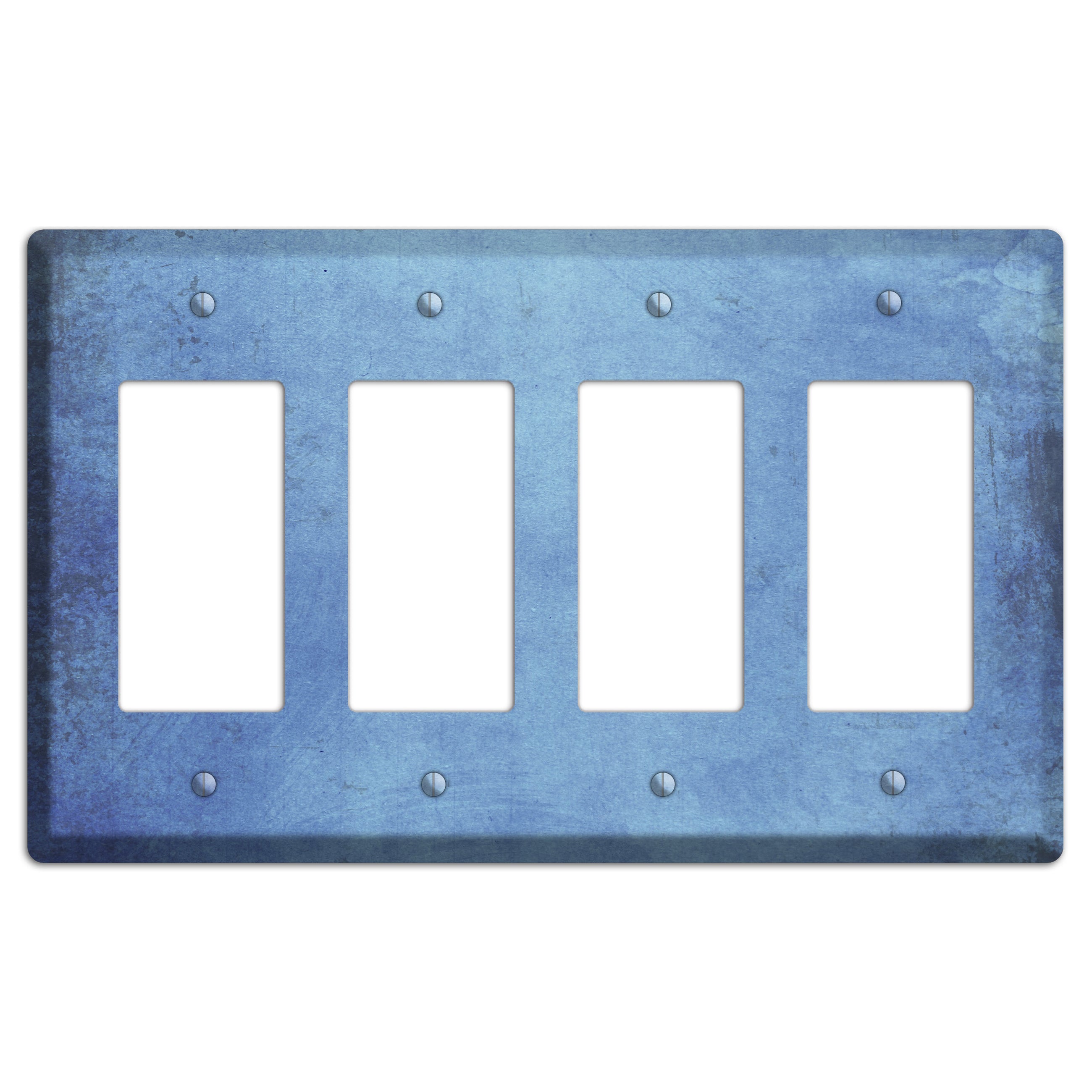 Polo Blue Vintage Grunge 4 Rocker Wallplate