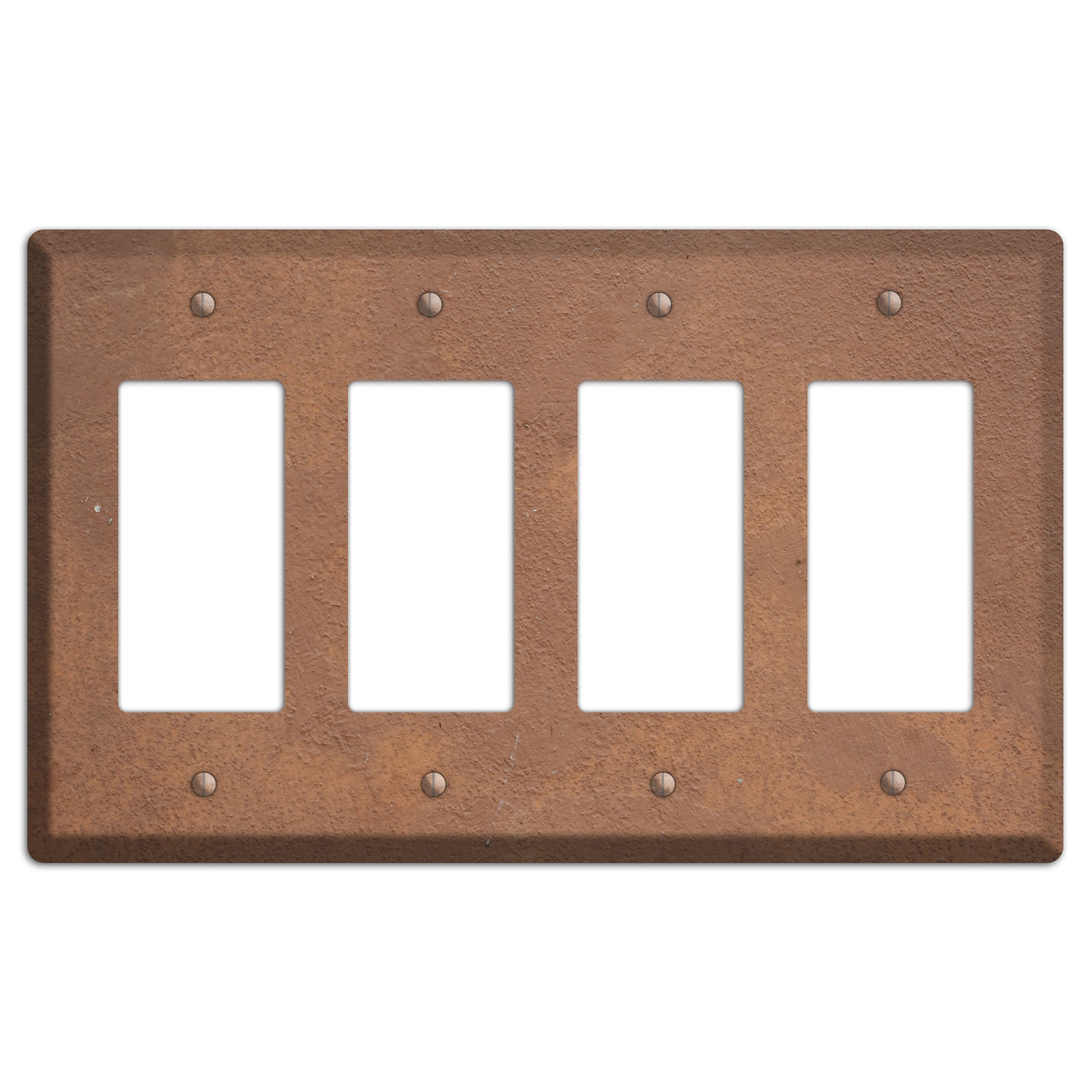 Brown Concrete 4 Rocker Wallplate