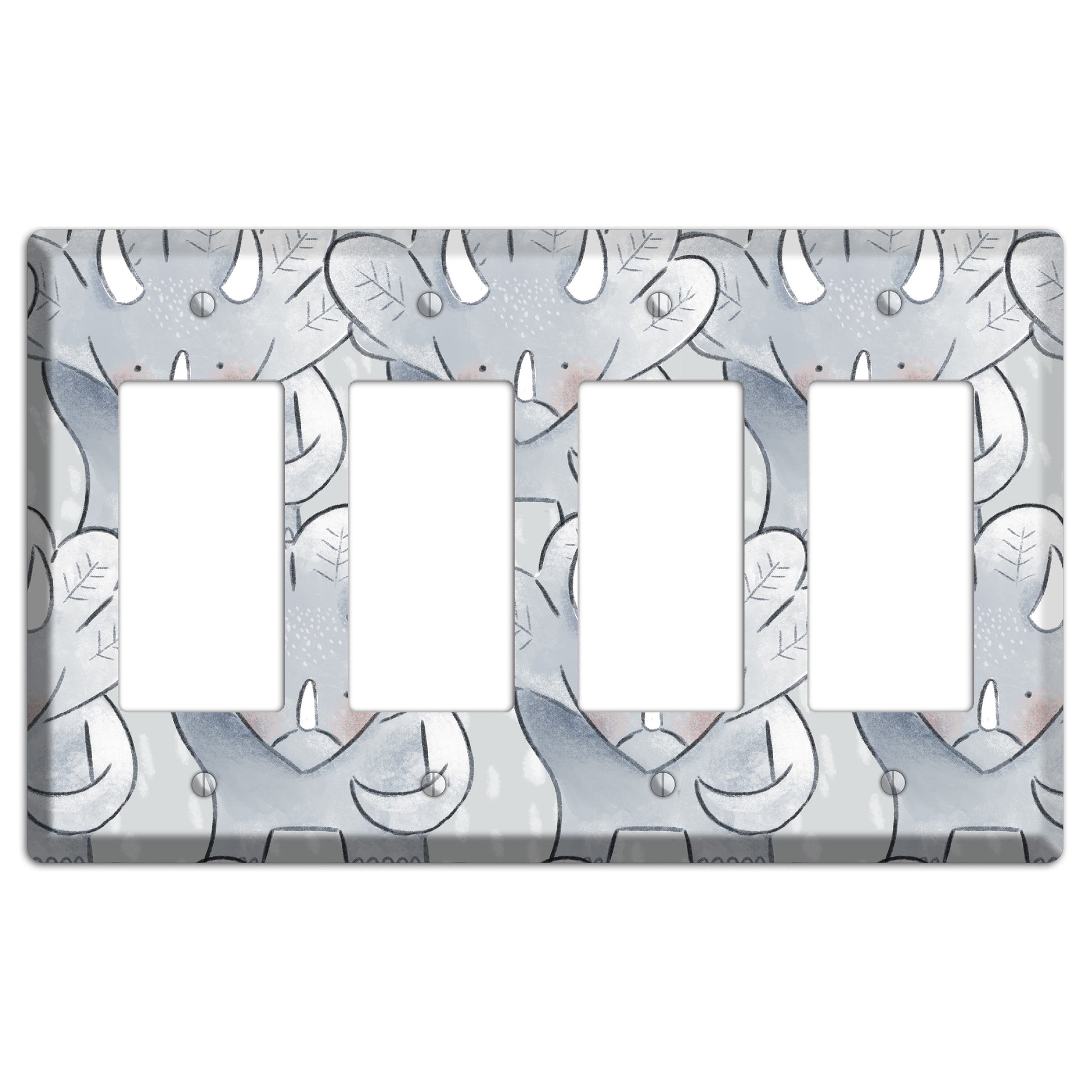 Triceratops 4 Rocker Wallplate