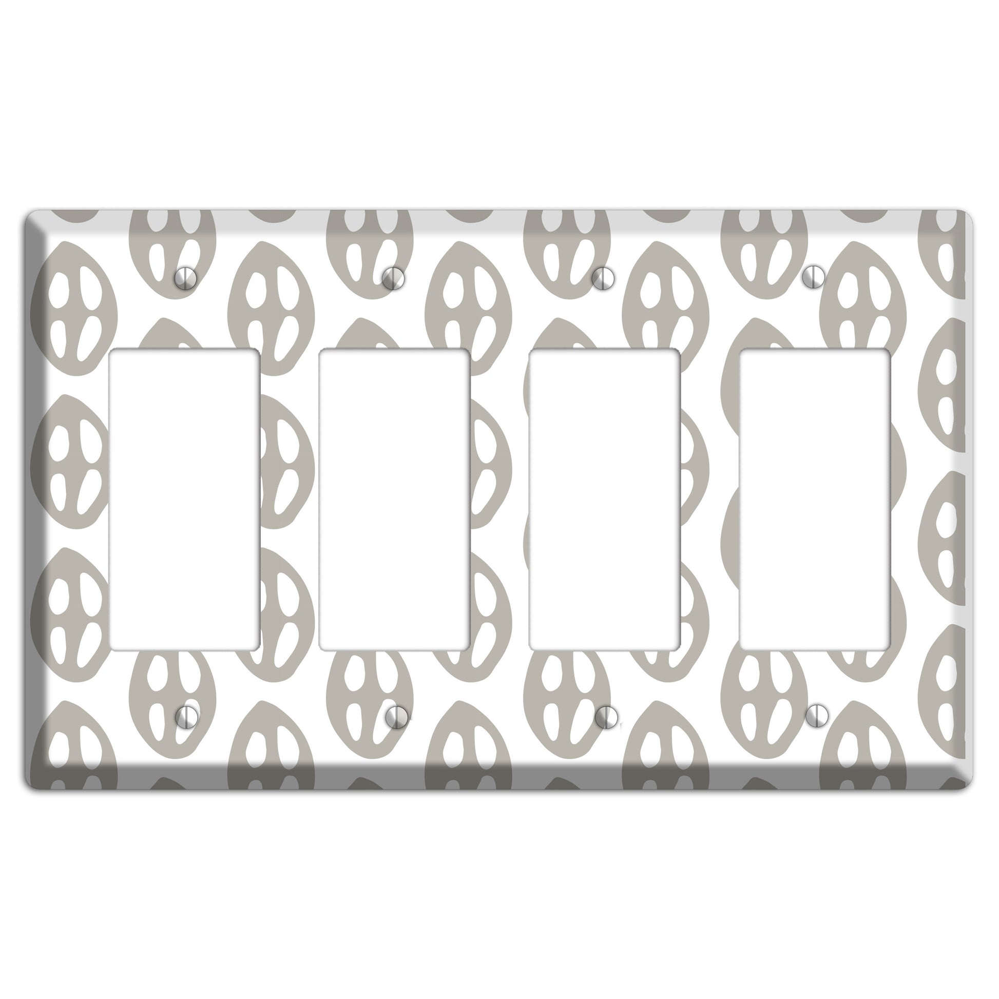 Simple Scandanavian Style BB 4 Rocker Wallplate