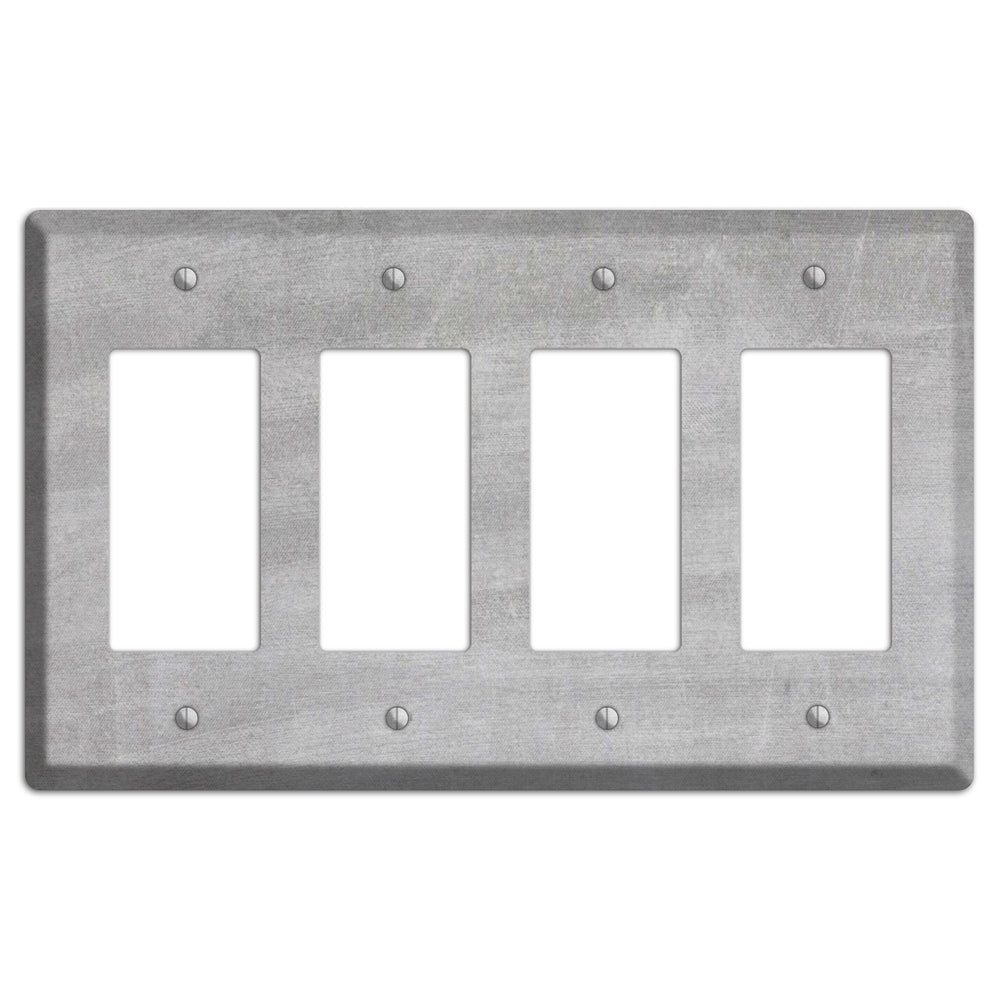 Chalk Light Grey 4 Rocker Wallplate