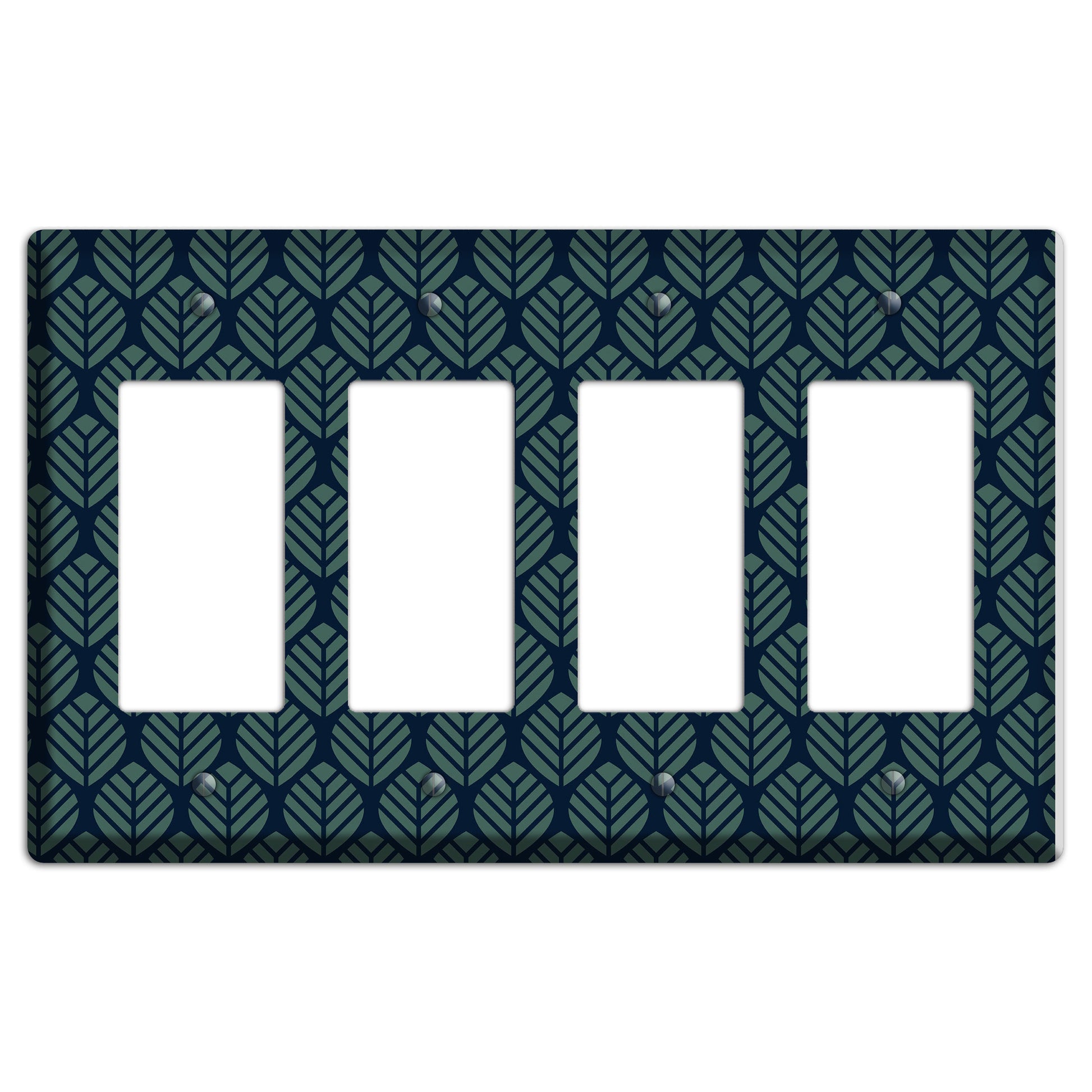 Leaves Style T 4 Rocker Wallplate