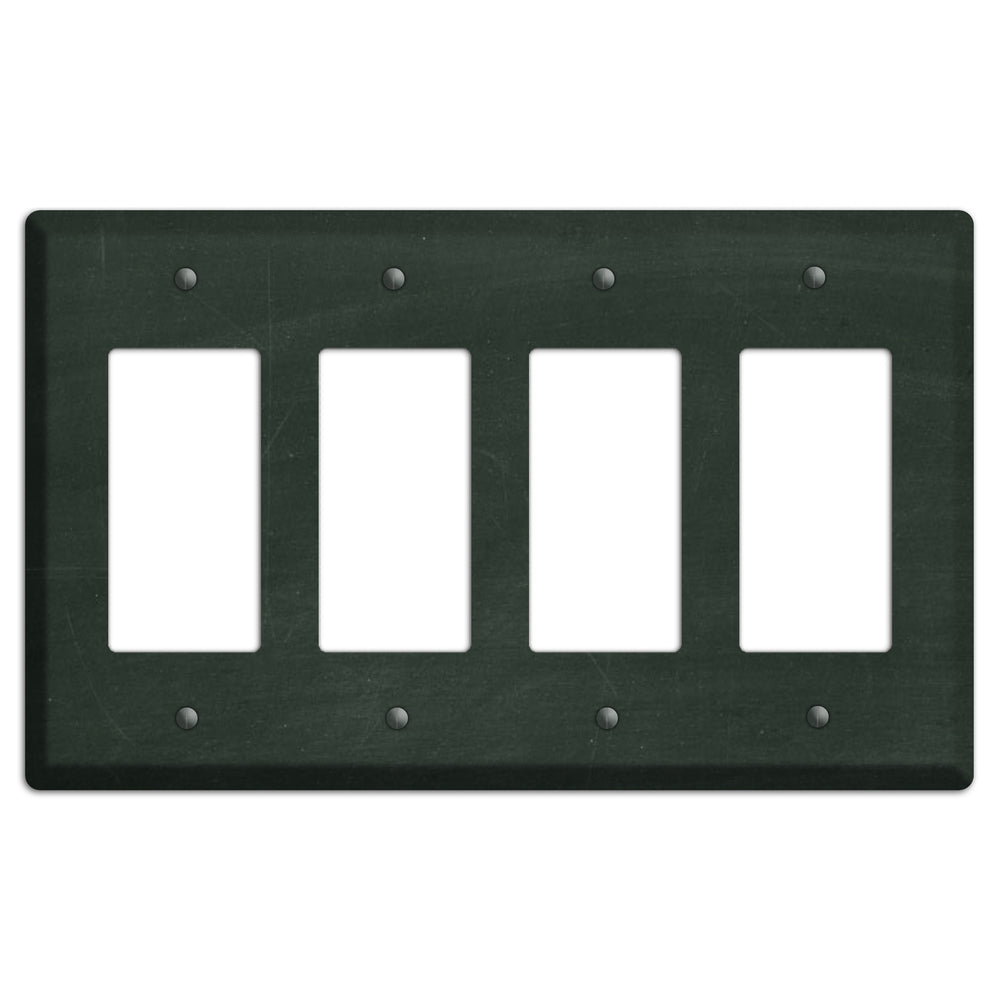 Chalk Black 4 Rocker Wallplate