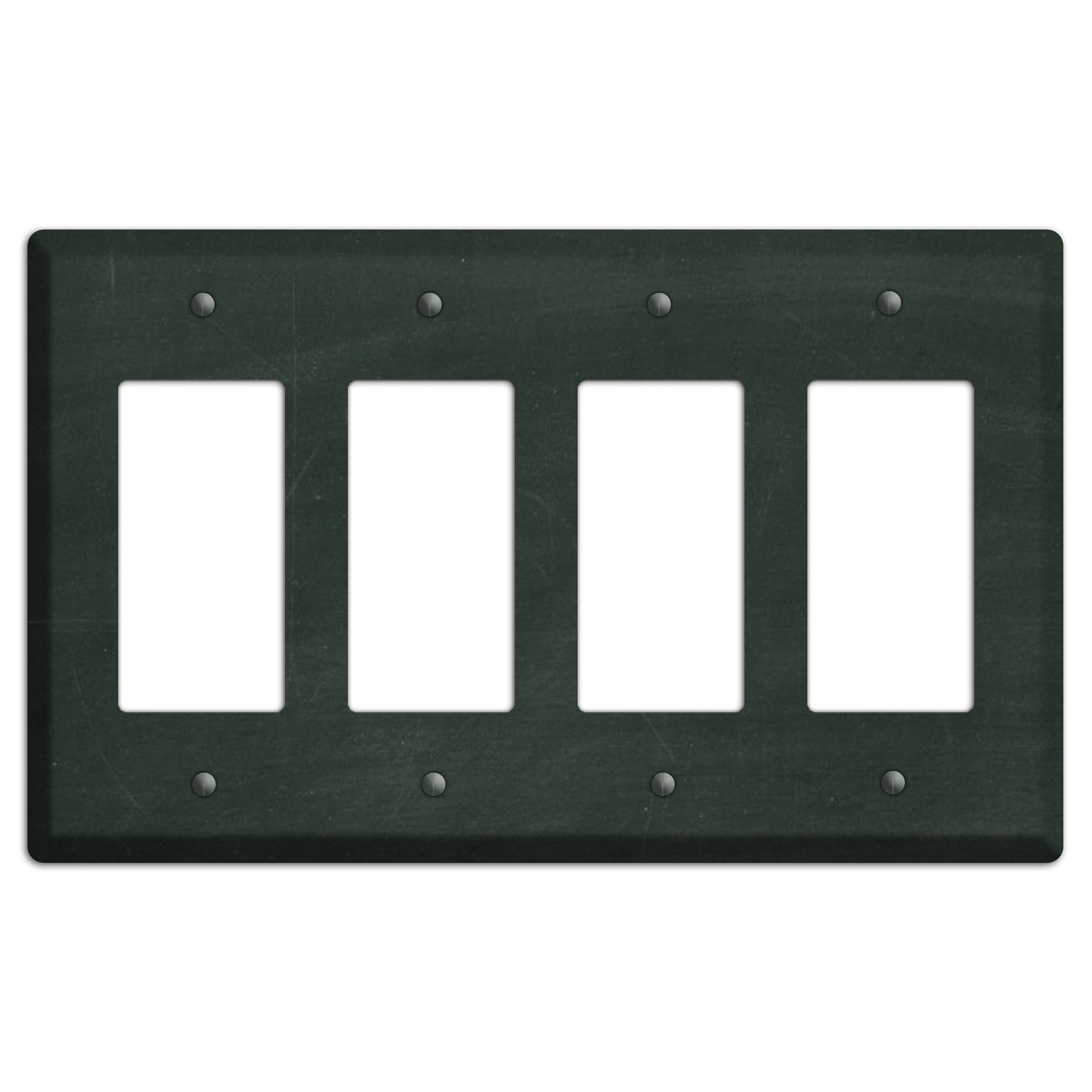 Chalk Black 4 Rocker Wallplate