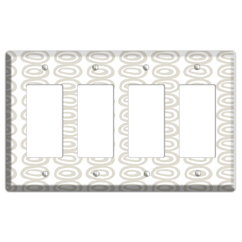 Simple Scandanavian Style S 4 Rocker Wallplate