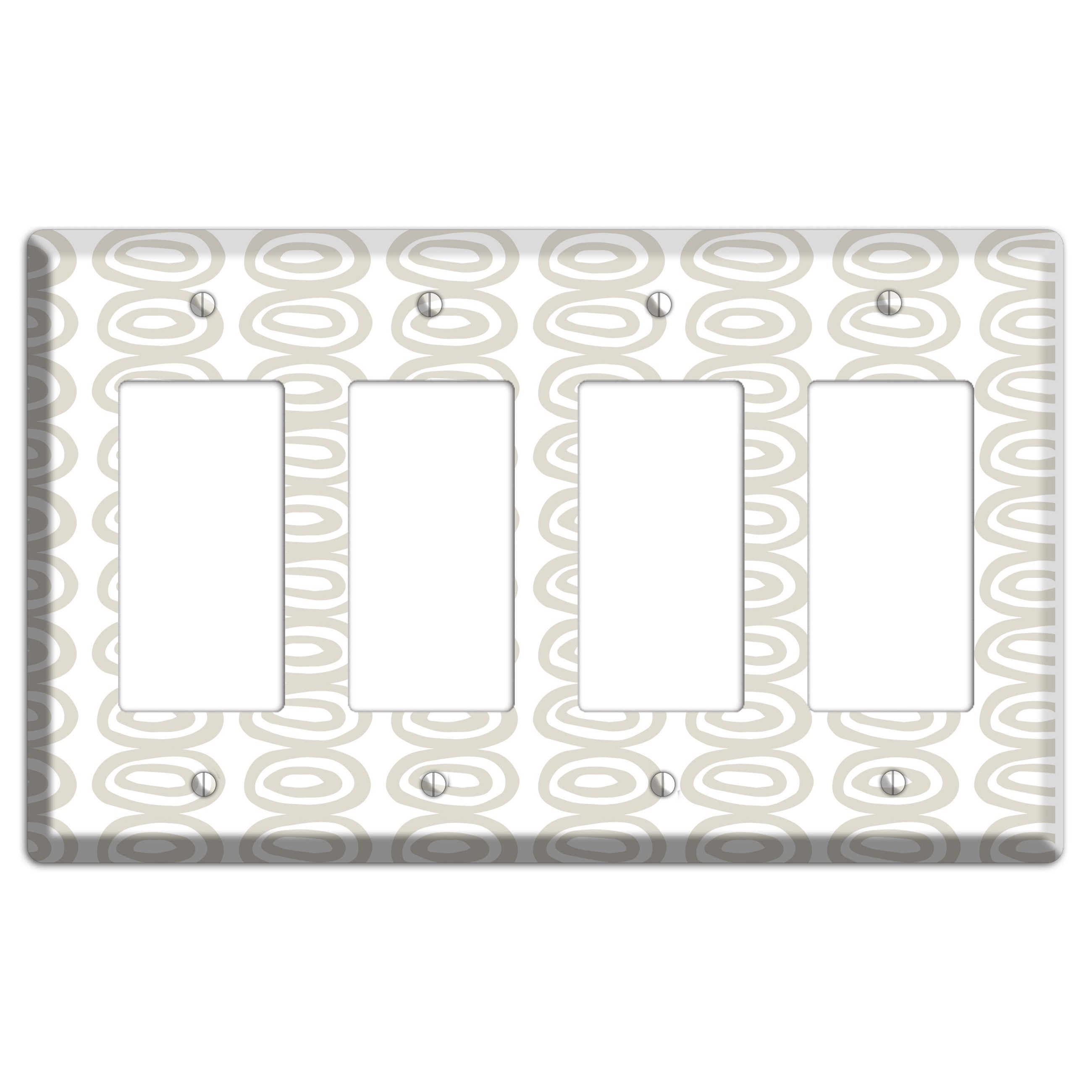 Simple Scandanavian Style S 4 Rocker Wallplate