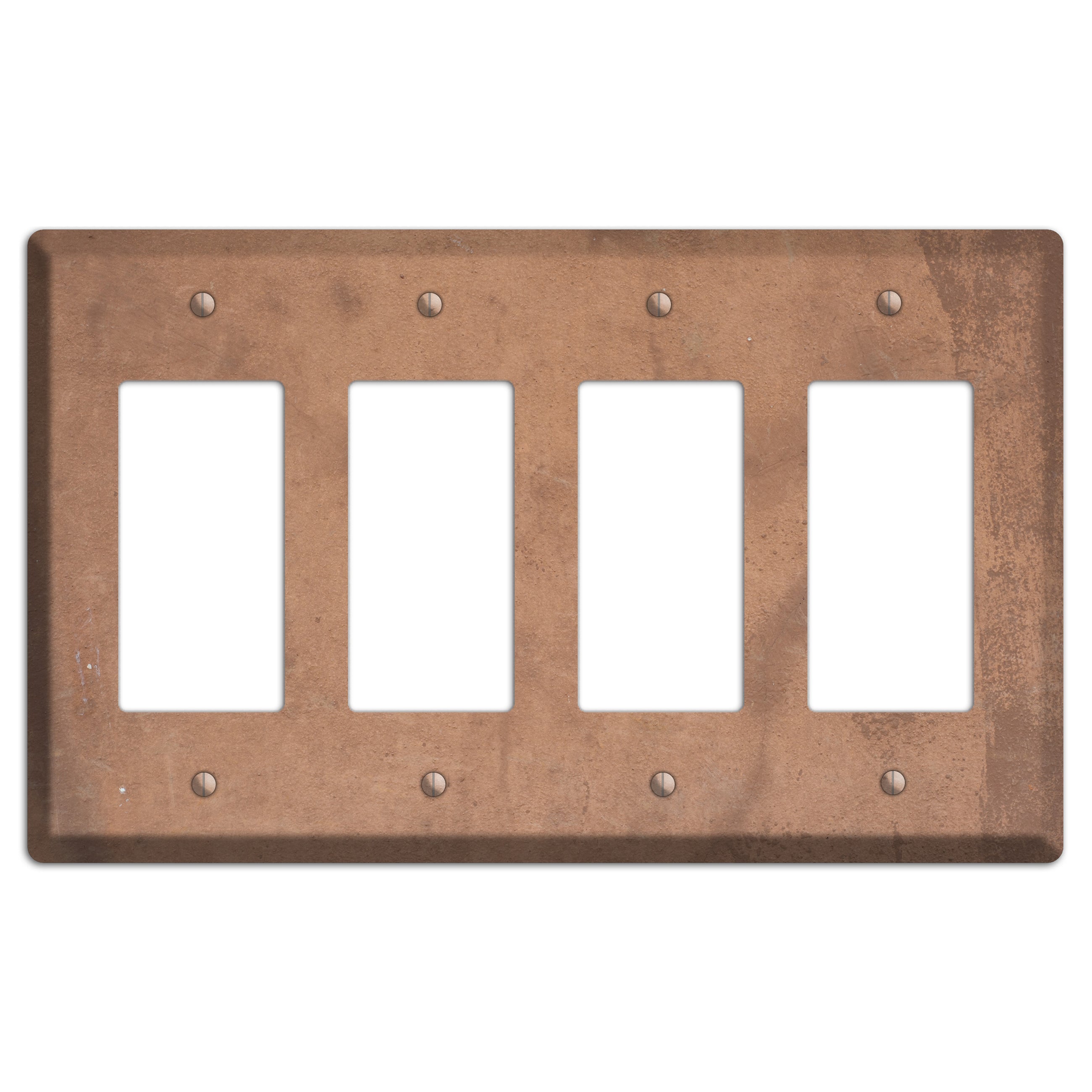 Light Brown Concrete 4 Rocker Wallplate