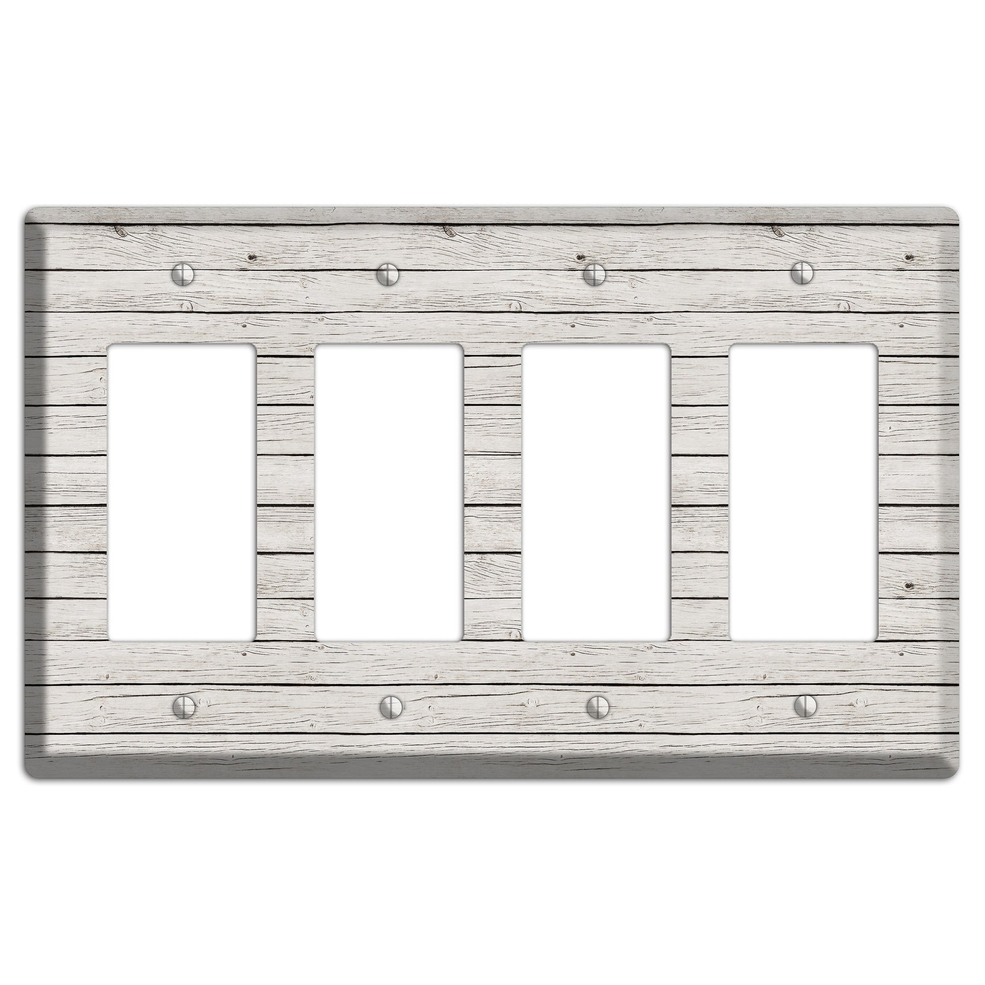 Cloudy Antique 4 Rocker Wallplate