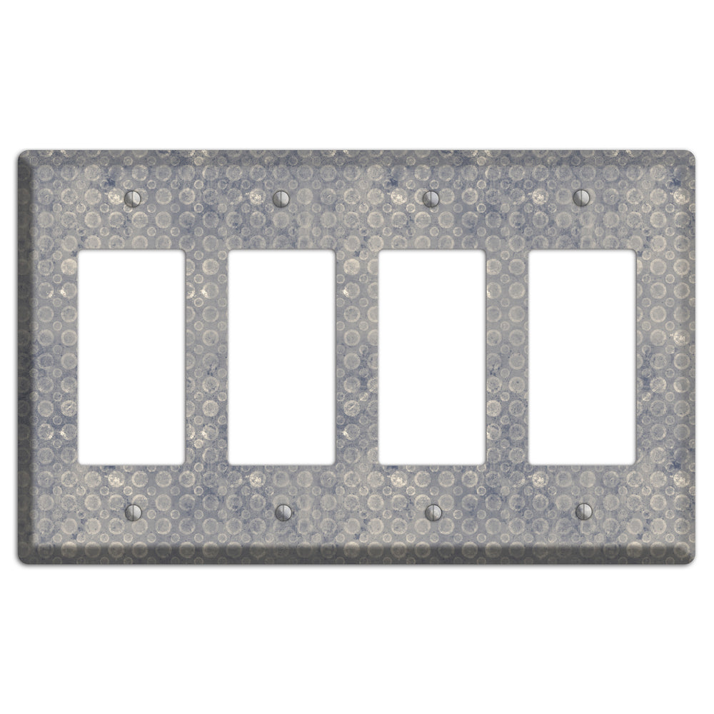 Grey Circles 4 Rocker Wallplate