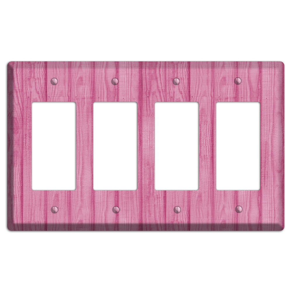 Can Can Pink Texture 4 Rocker Wallplate