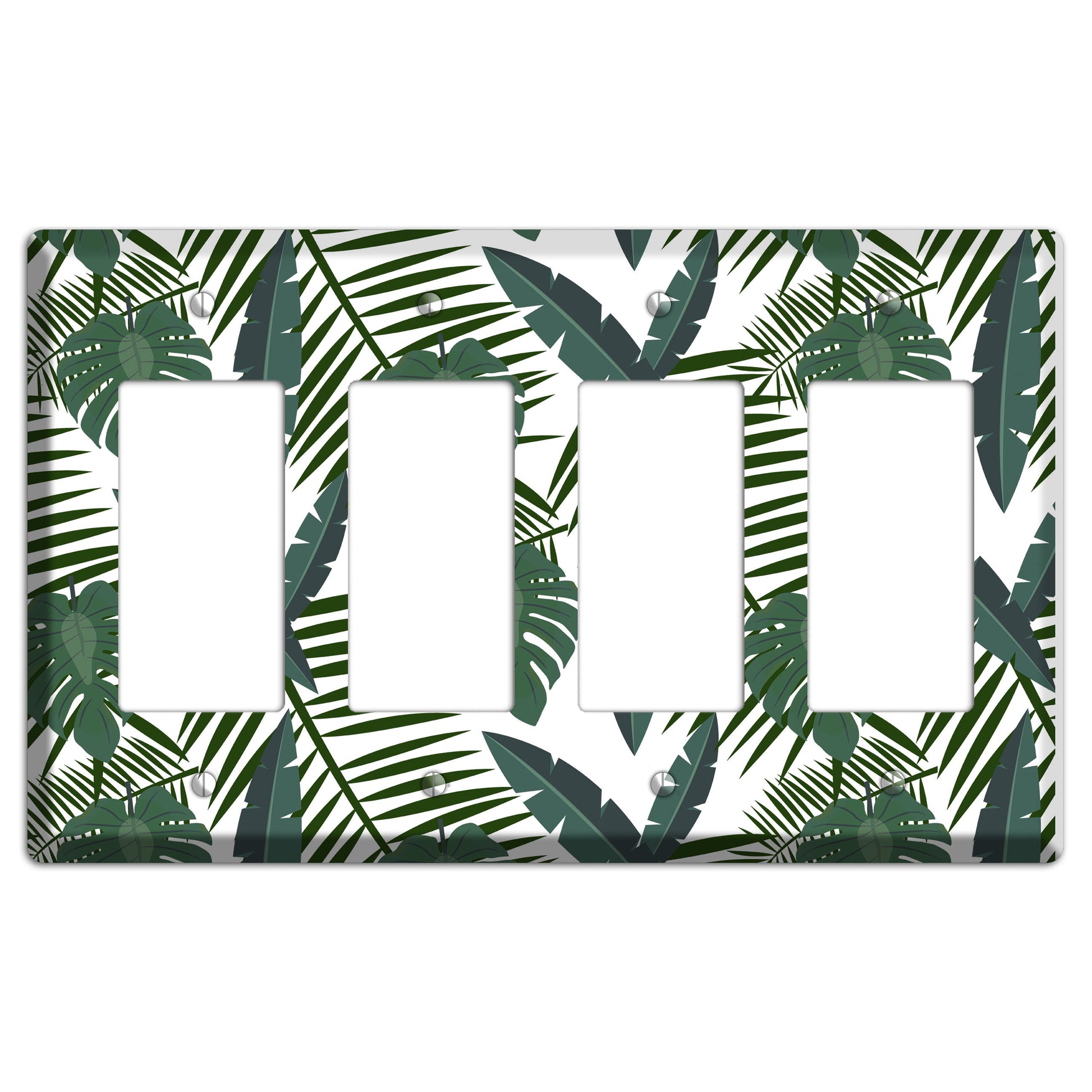 Leaves Style FF 4 Rocker Wallplate