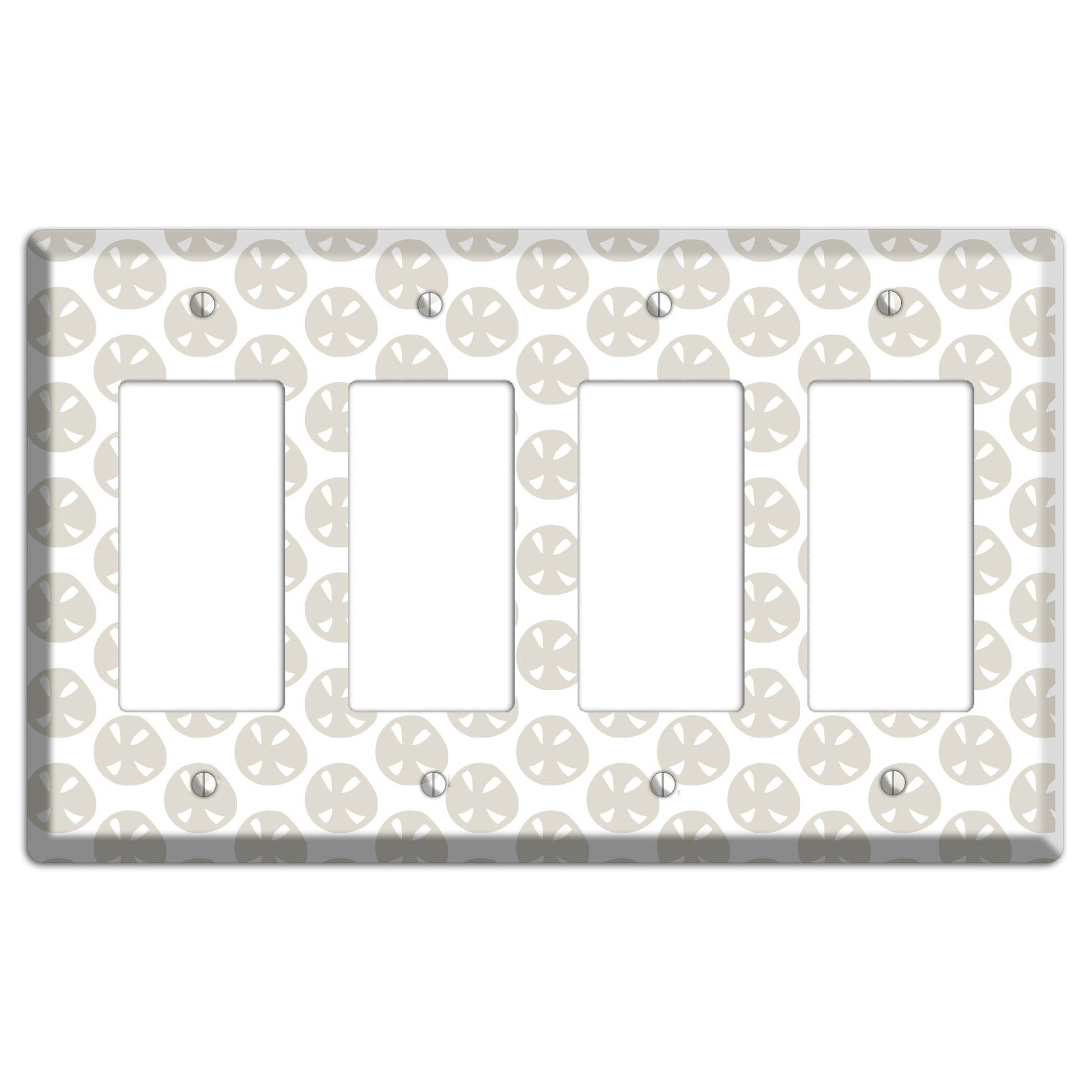 Simple Scandanavian Style LL 4 Rocker Wallplate