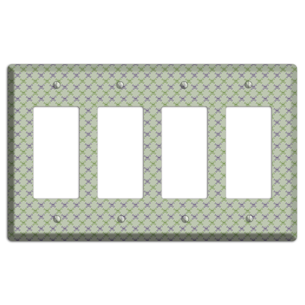 Pink and White Hearts 4 Rocker Wallplate