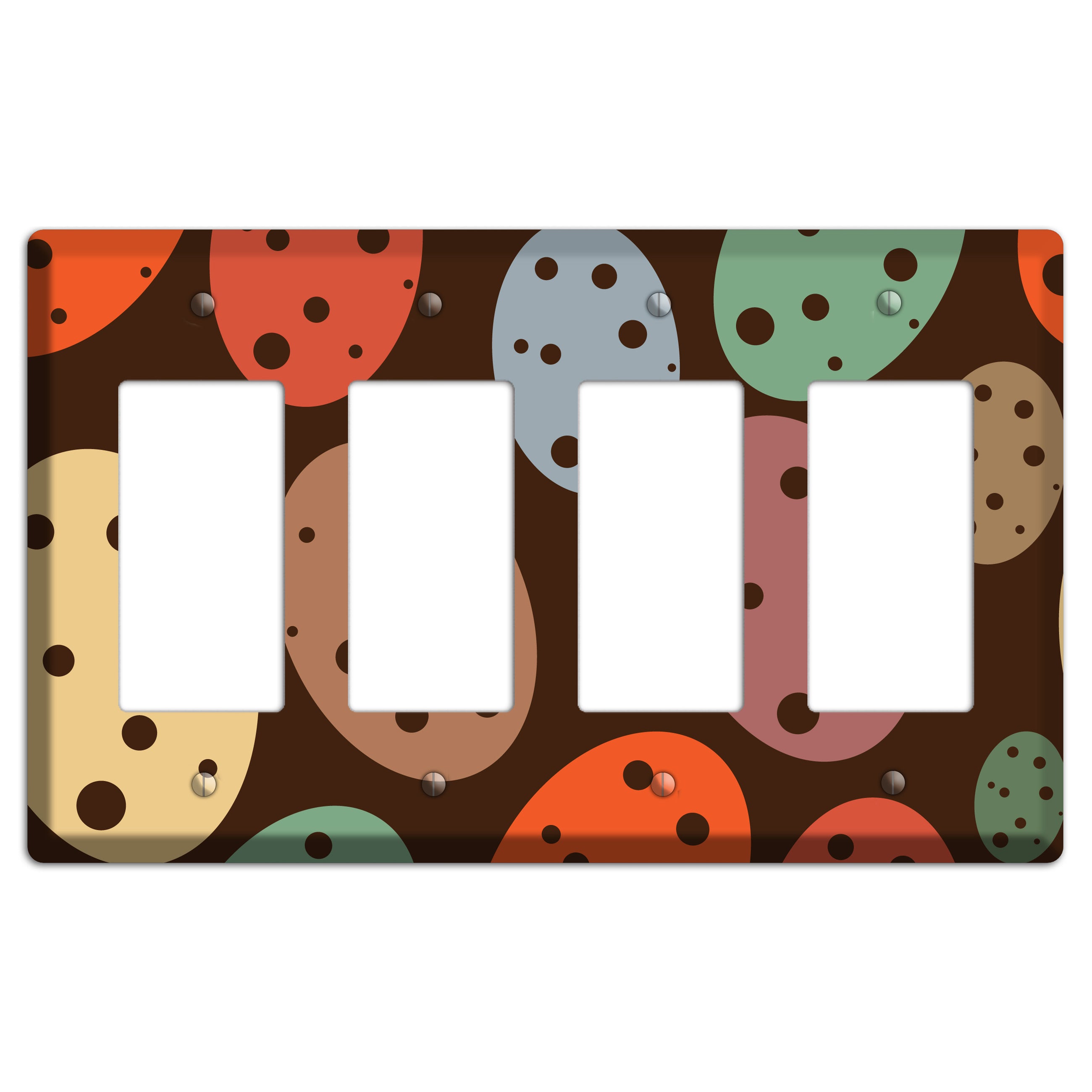 Brown Eggs 4 Rocker Wallplate