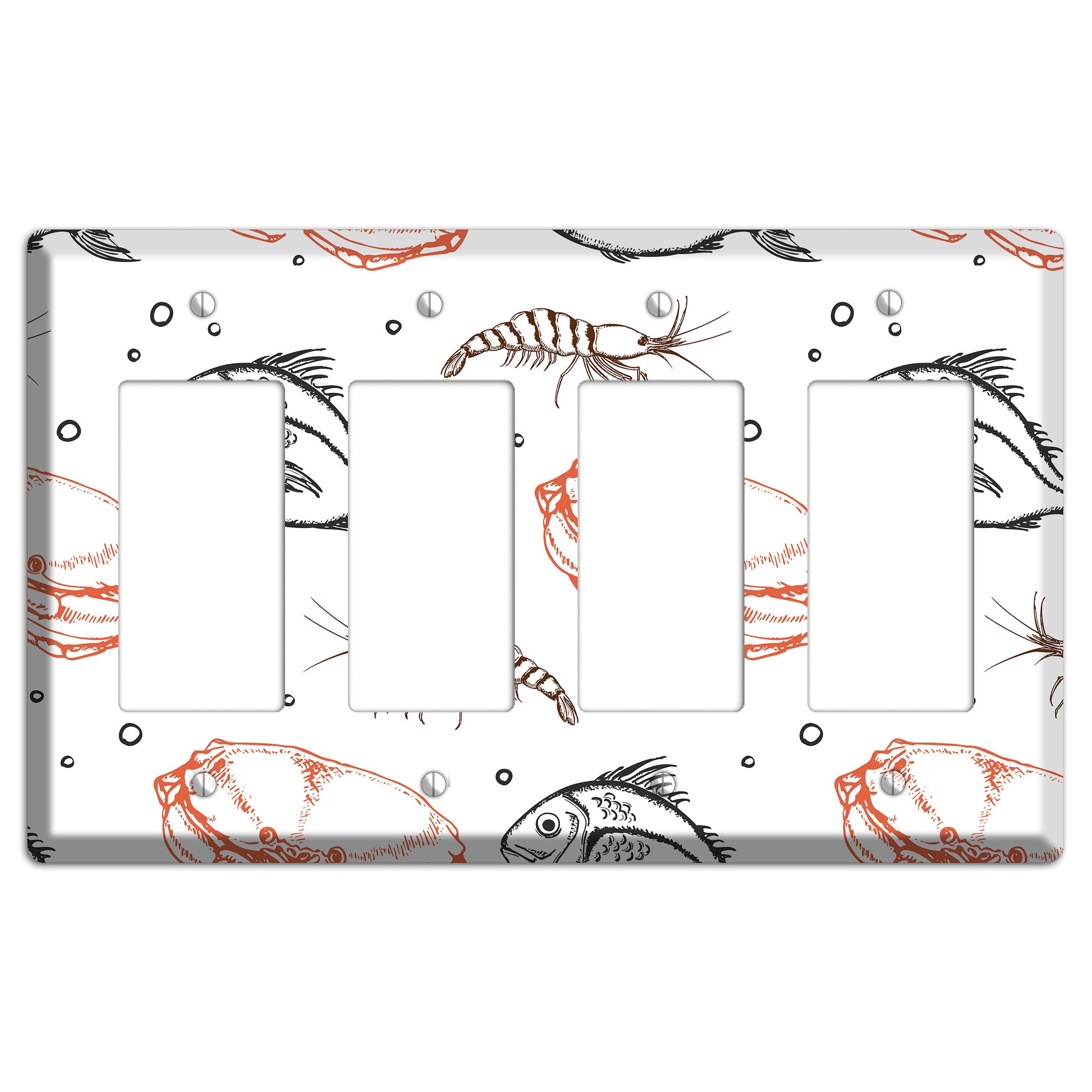 Mixed Sea Life Style 3 4 Rocker Wallplate