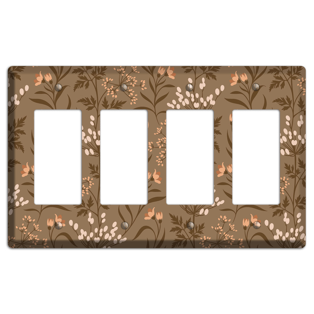 Fall Floral 2 4 Rocker Wallplate