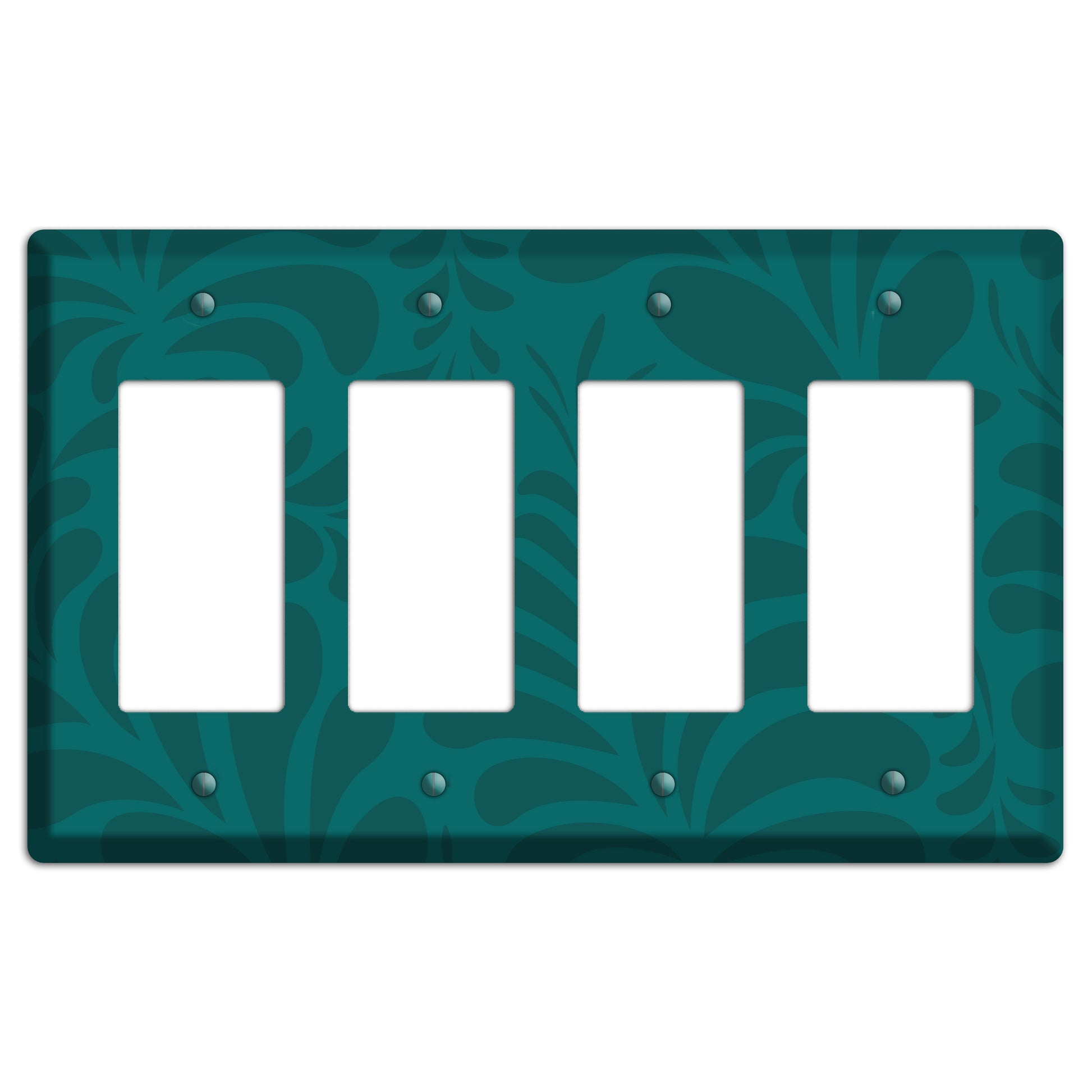 Jade Herati 4 Rocker Wallplate