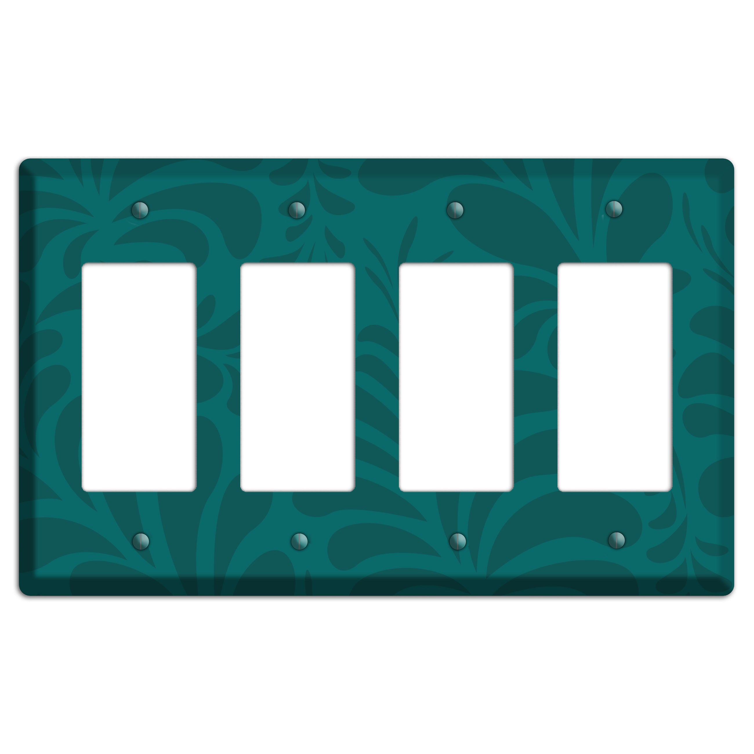 Jade Herati 4 Rocker Wallplate