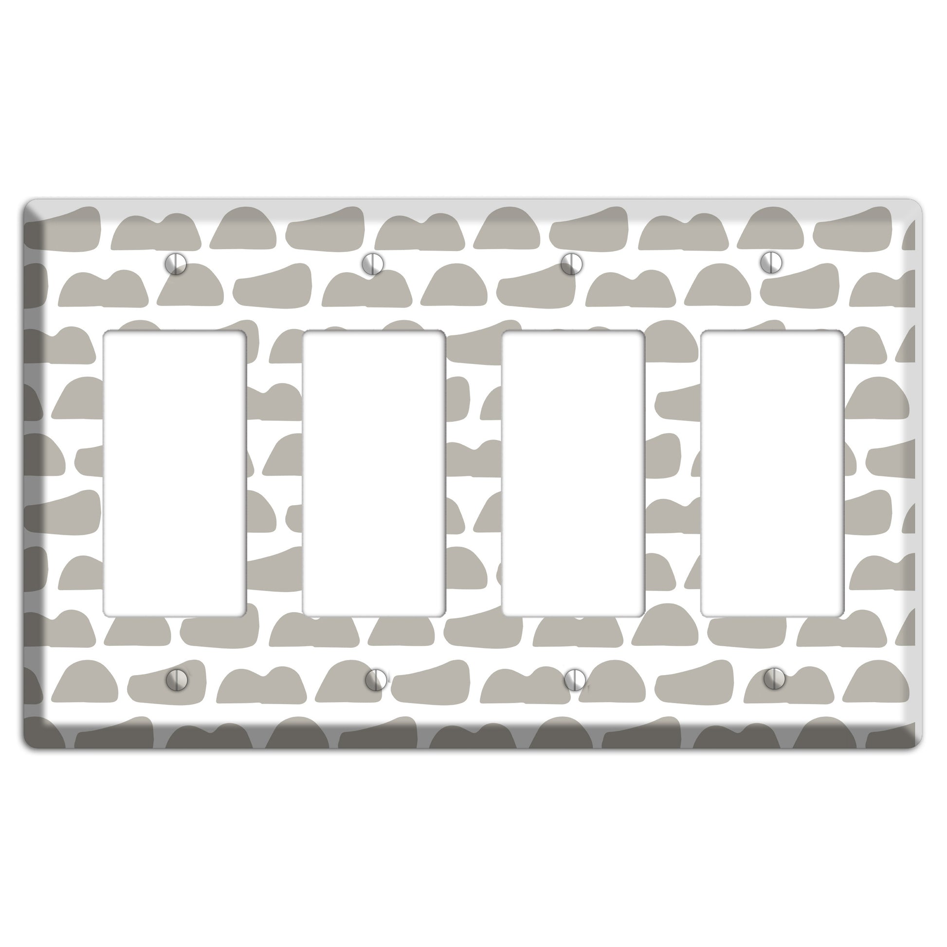 Simple Scandanavian Style Y 4 Rocker Wallplate