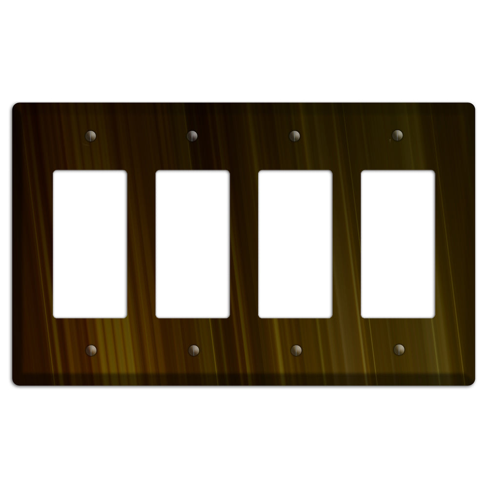 Brown Ray of Light 4 Rocker Wallplate