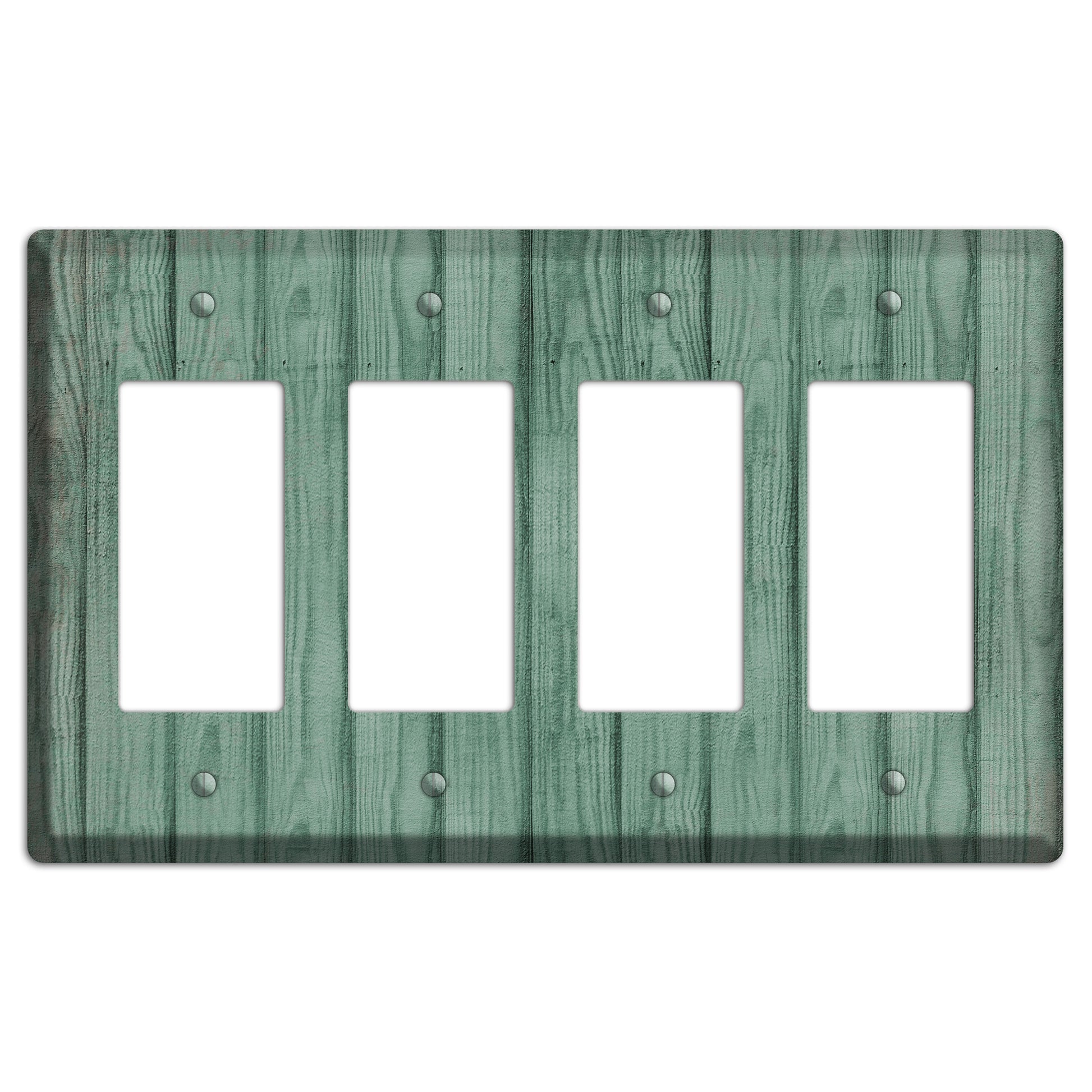 Laurel Weathered Wood 4 Rocker Wallplate