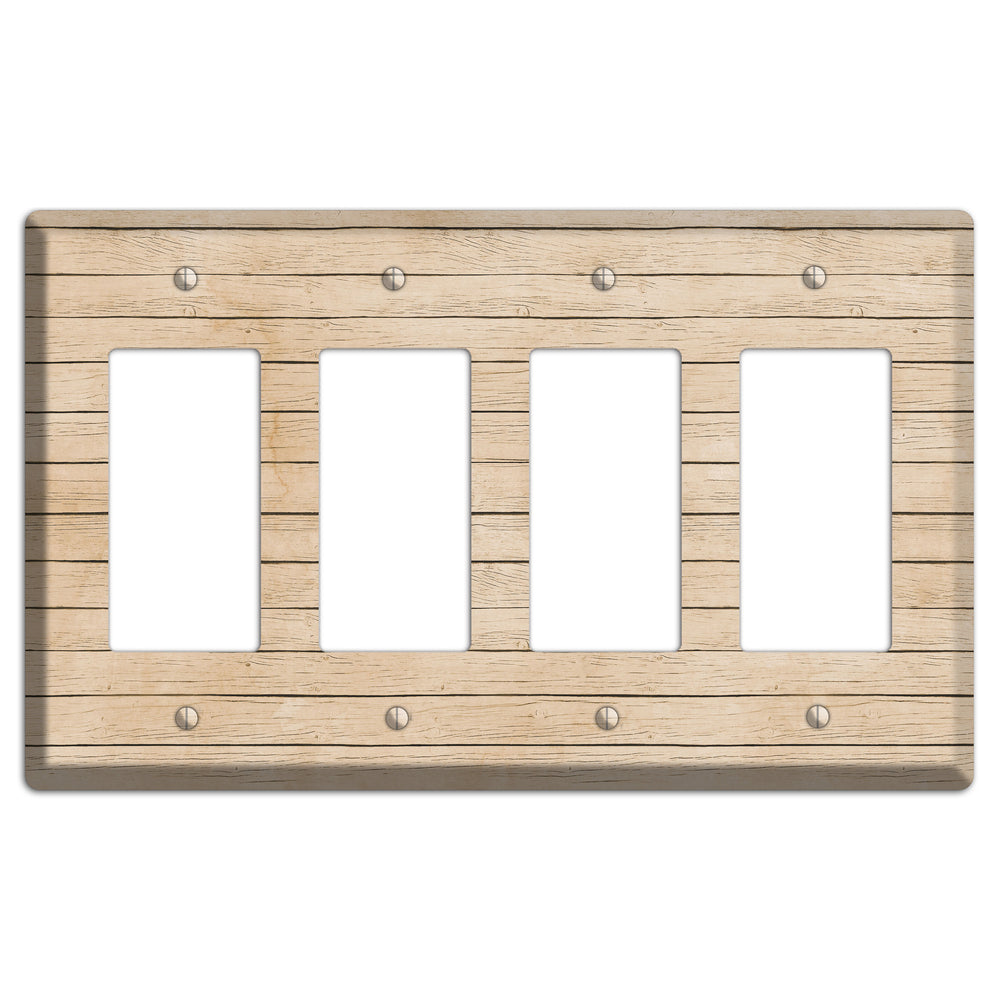 Akaroa Neutral Texture 4 Rocker Wallplate