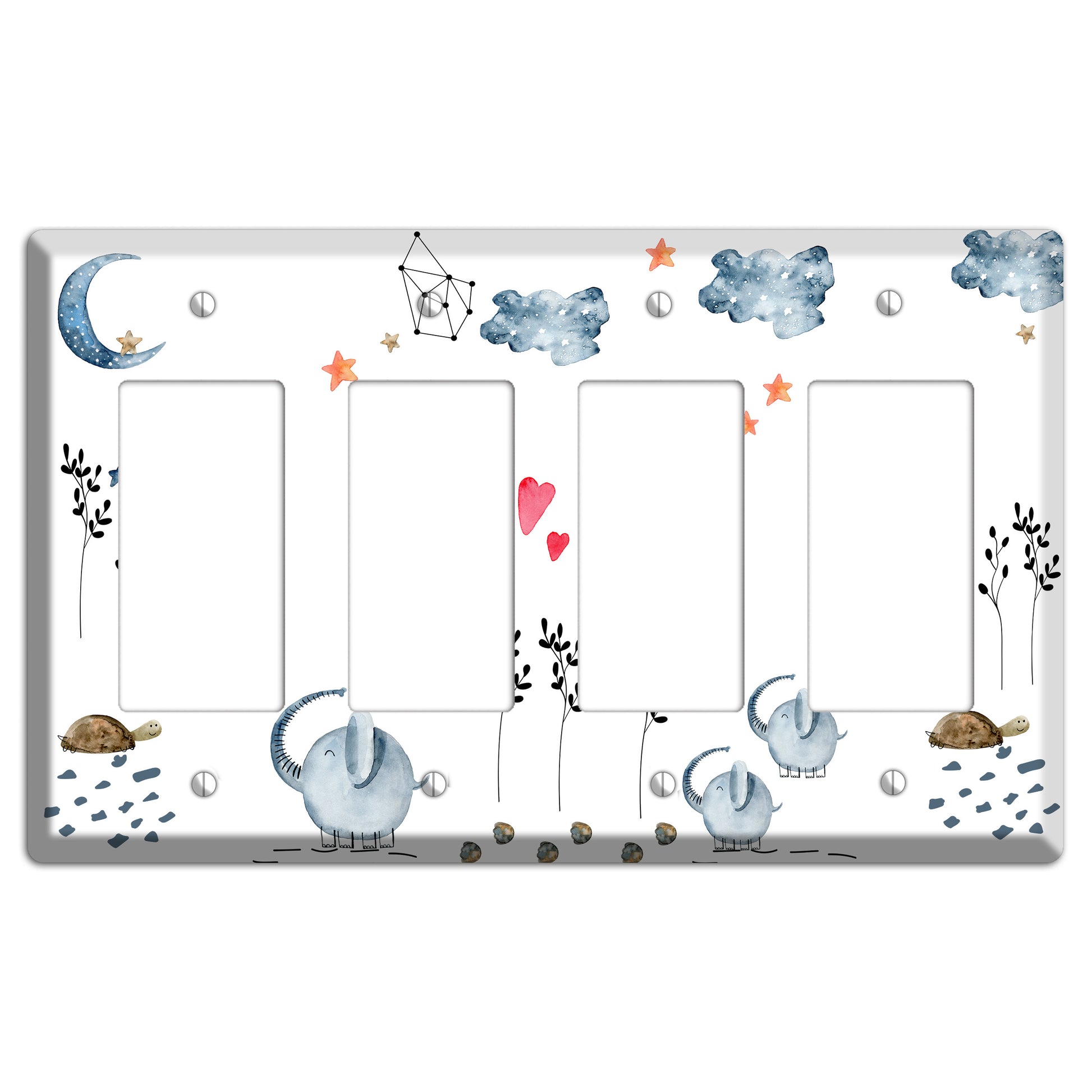 Elephant 4 Rocker Wallplate