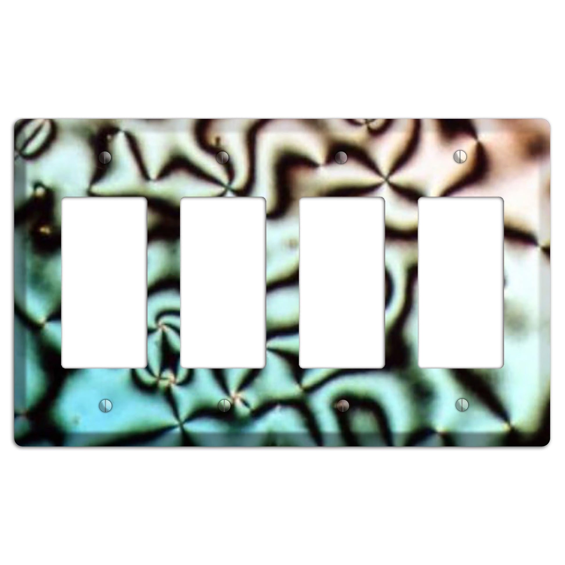 Nematische Phase Schlierentextur 4 Rocker Wallplate