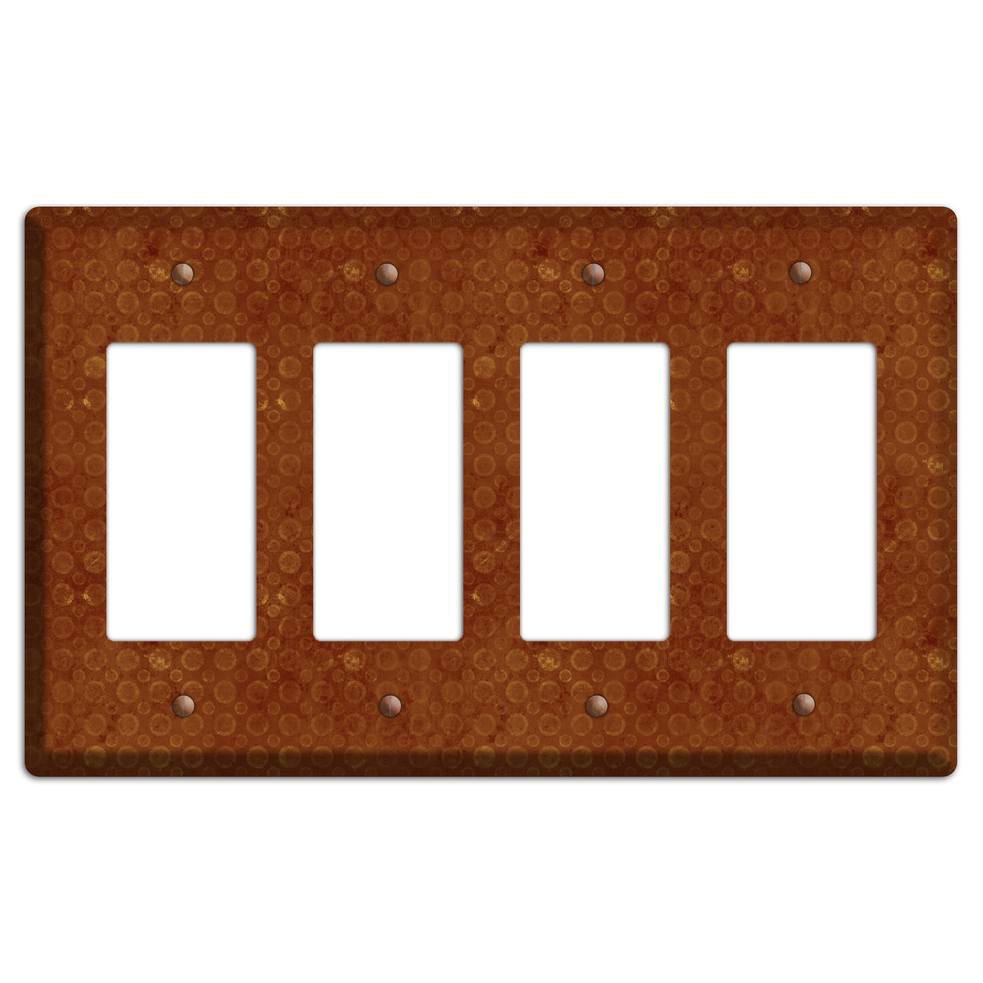 Red Circles 4 Rocker Wallplate