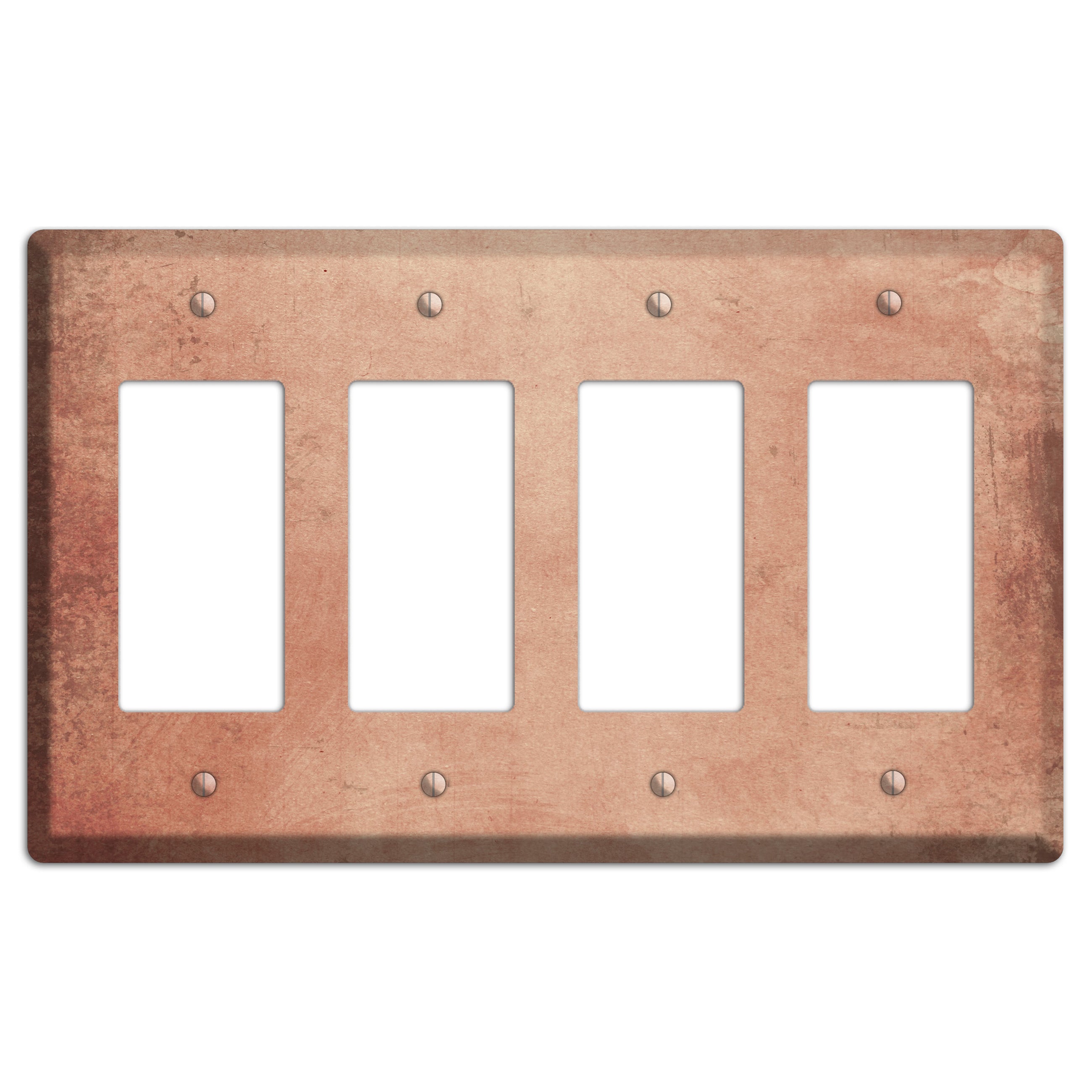 Tan Vintage Grunge 4 Rocker Wallplate
