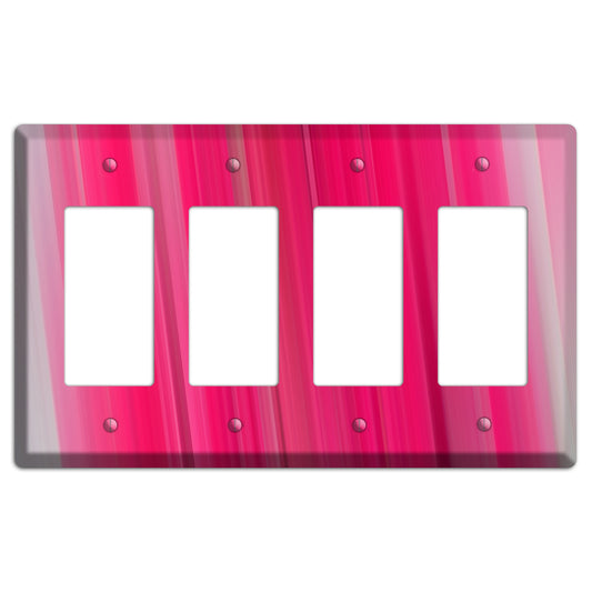 Pink Ray of Light 4 Rocker Wallplate