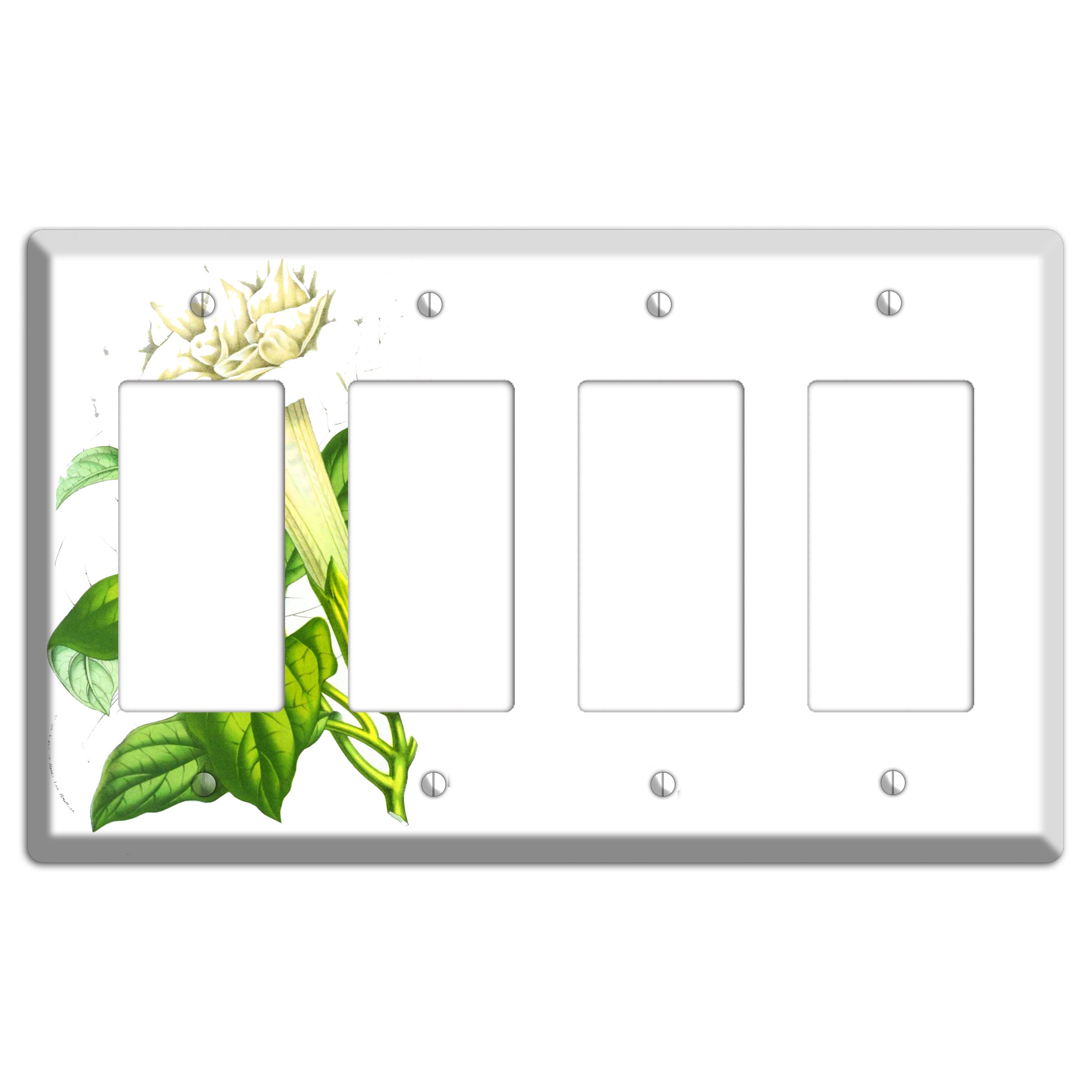 Datura Fastuosa 4 Rocker Wallplate