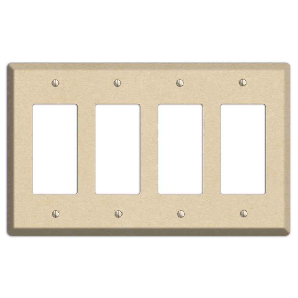 Double Pearl Lusta Kraft 4 Rocker Wallplate