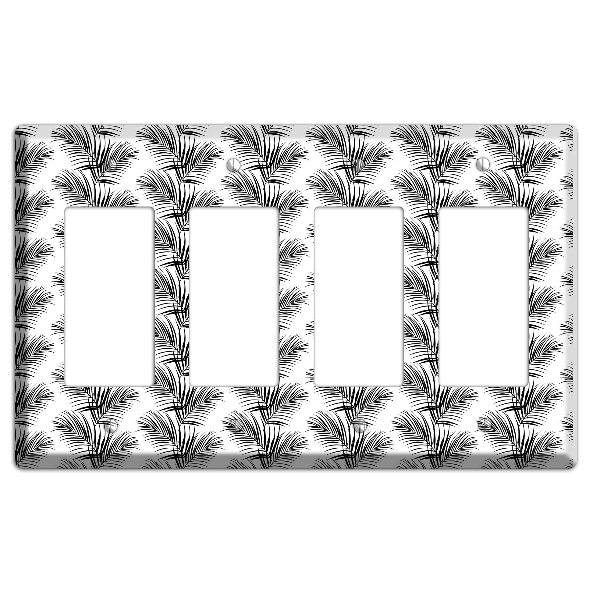 Leaves Style I 4 Rocker Wallplate