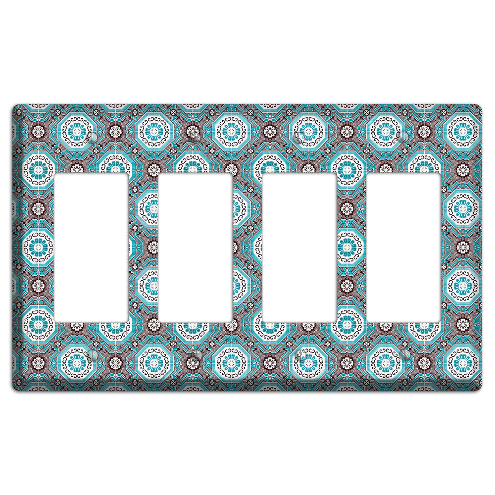 Tavira Tiles 2 4 Rocker Wallplate