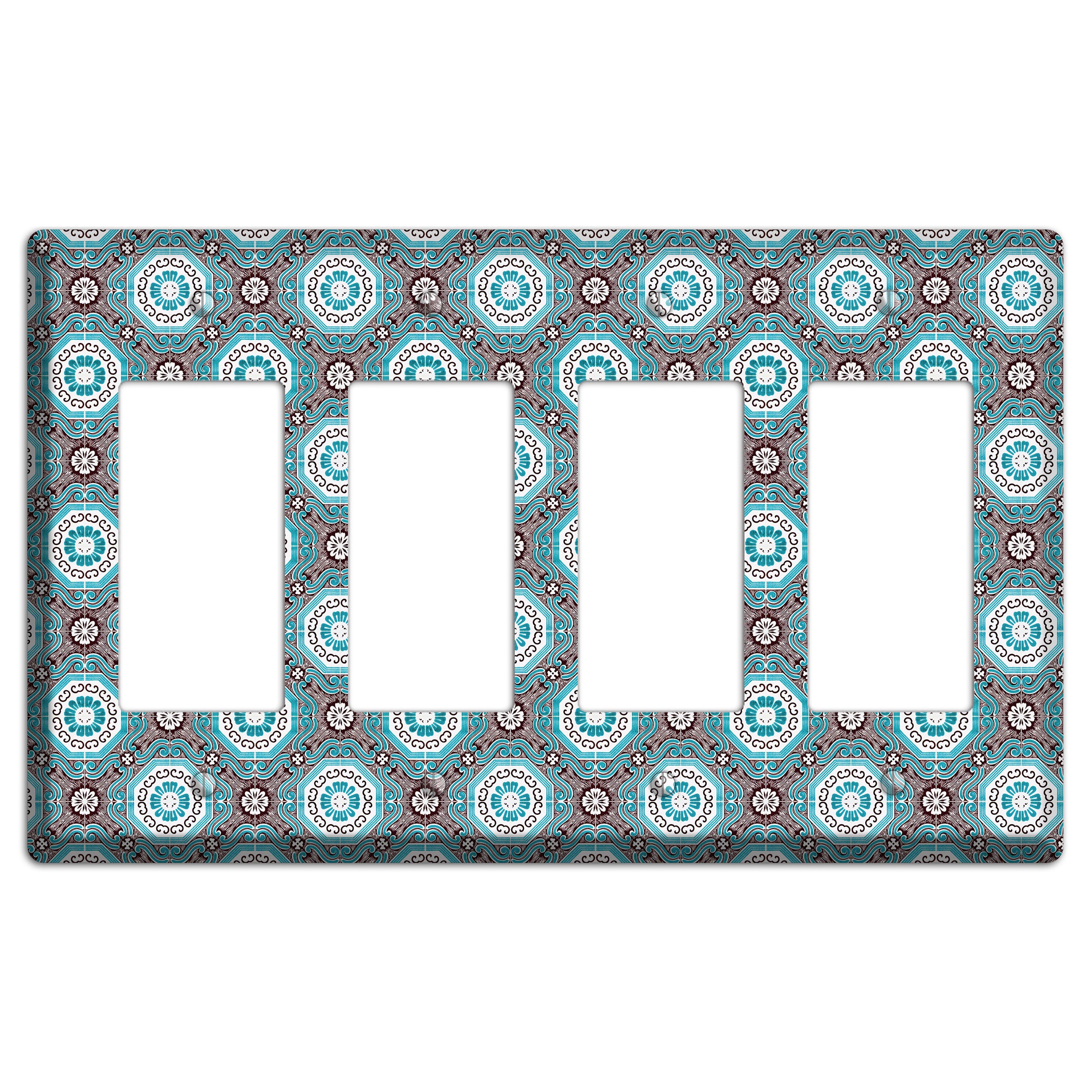 Tavira Tiles 2 4 Rocker Wallplate
