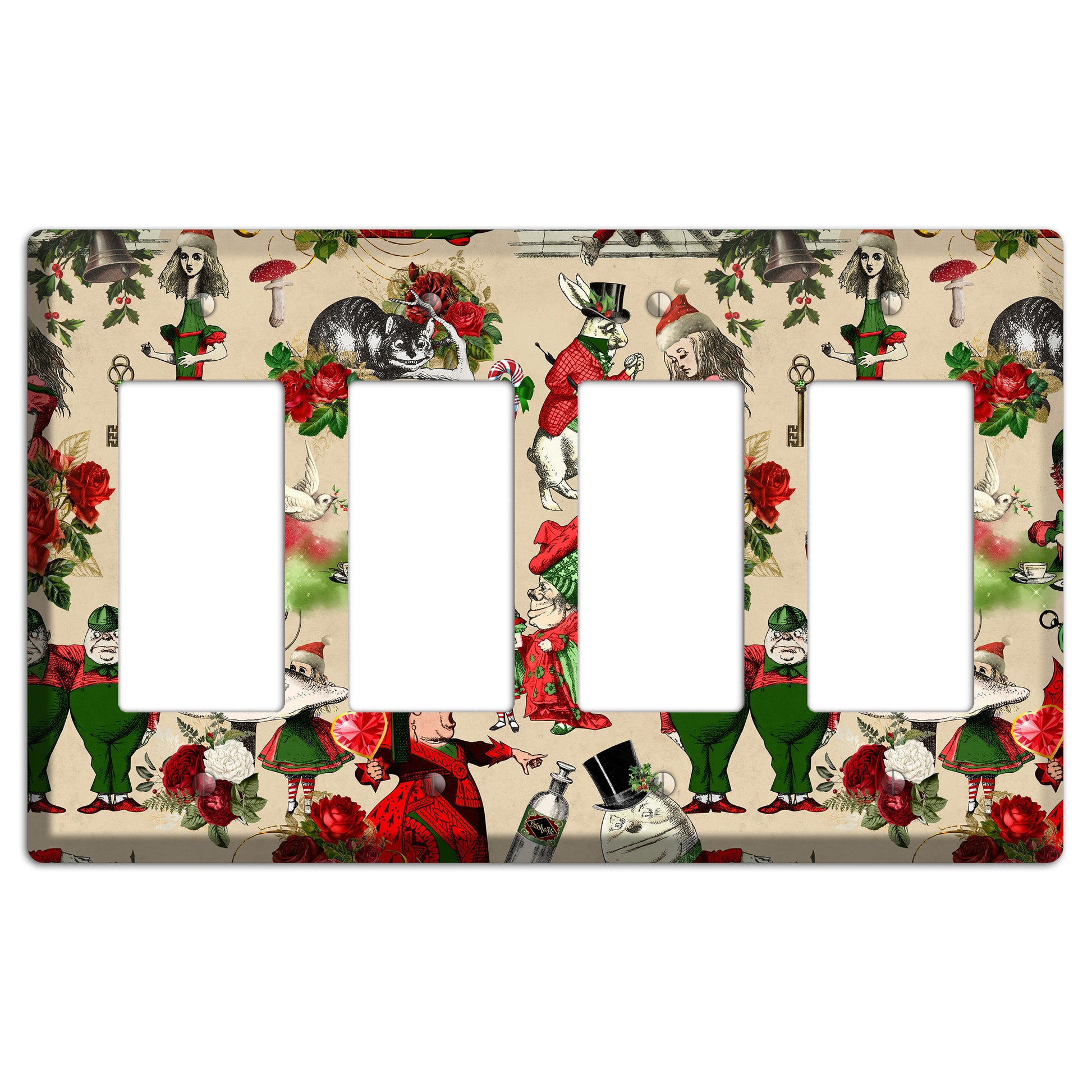 Holiday in Wonderland Characters 4 Rocker Wallplate