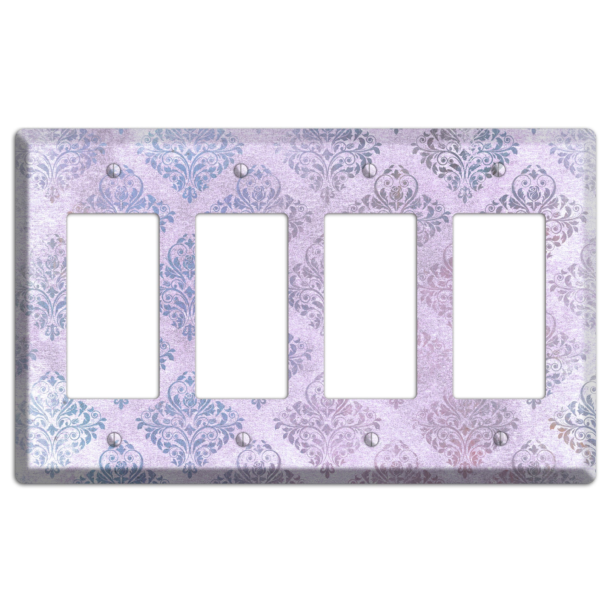 Logan Whimsical Damask 4 Rocker Wallplate