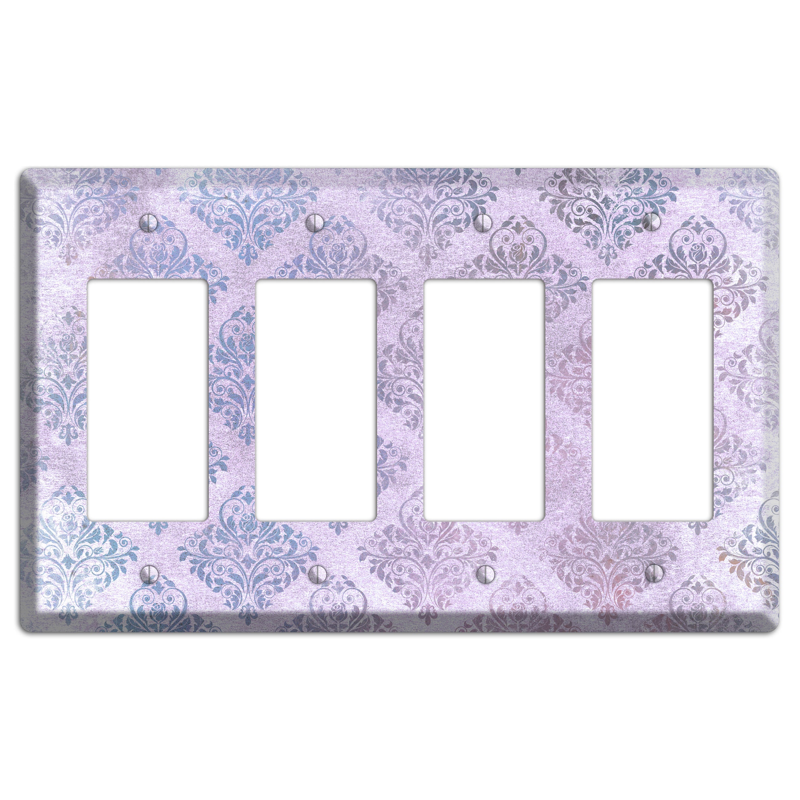 Logan Whimsical Damask 4 Rocker Wallplate
