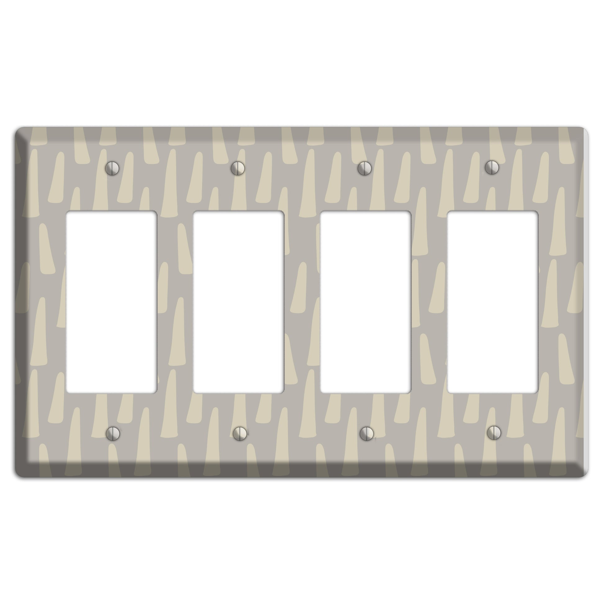 Simple Scandanavian Style HH 4 Rocker Wallplate