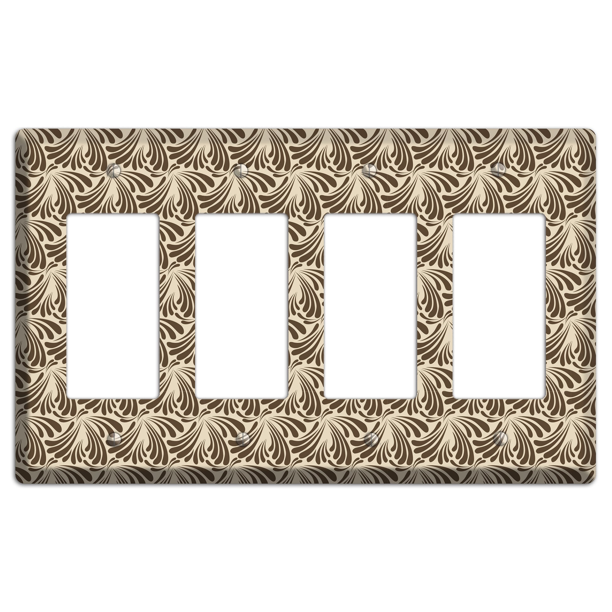 Nouveau Tear Drop 4 Rocker Wallplate