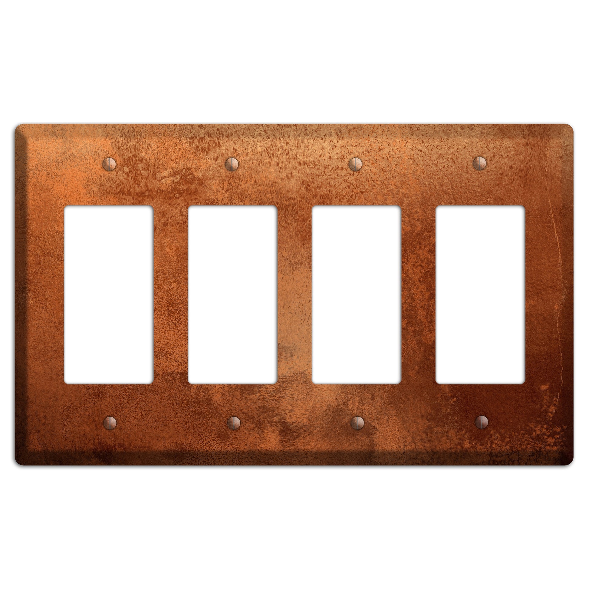 Antique Copper 4 Rocker Wallplate