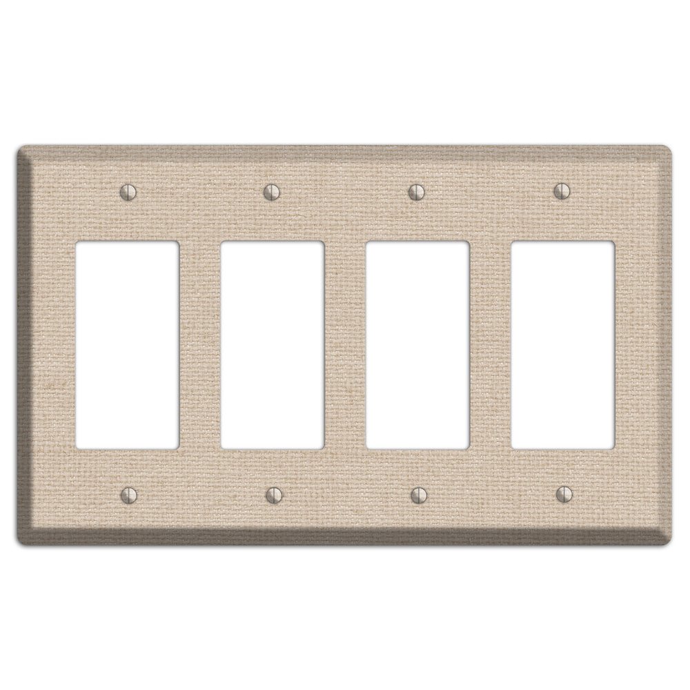 Vanilla Neutral Texture 4 Rocker Wallplate