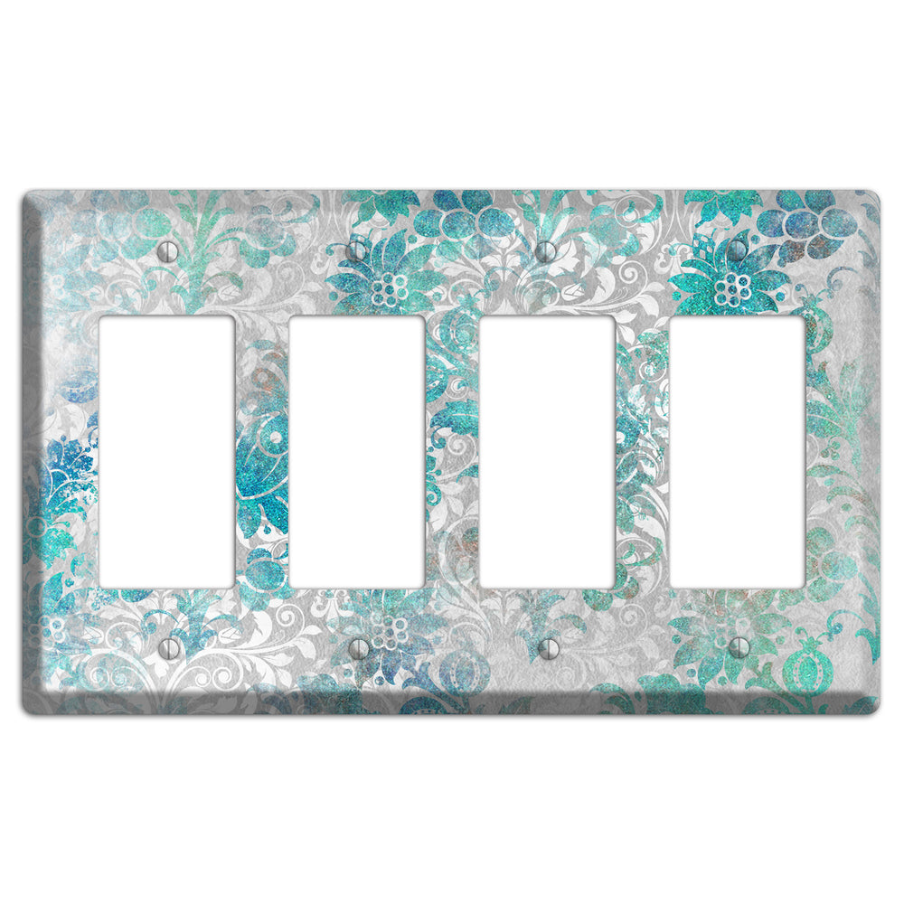 Gulf Stream Whimsical Damask 4 Rocker Wallplate