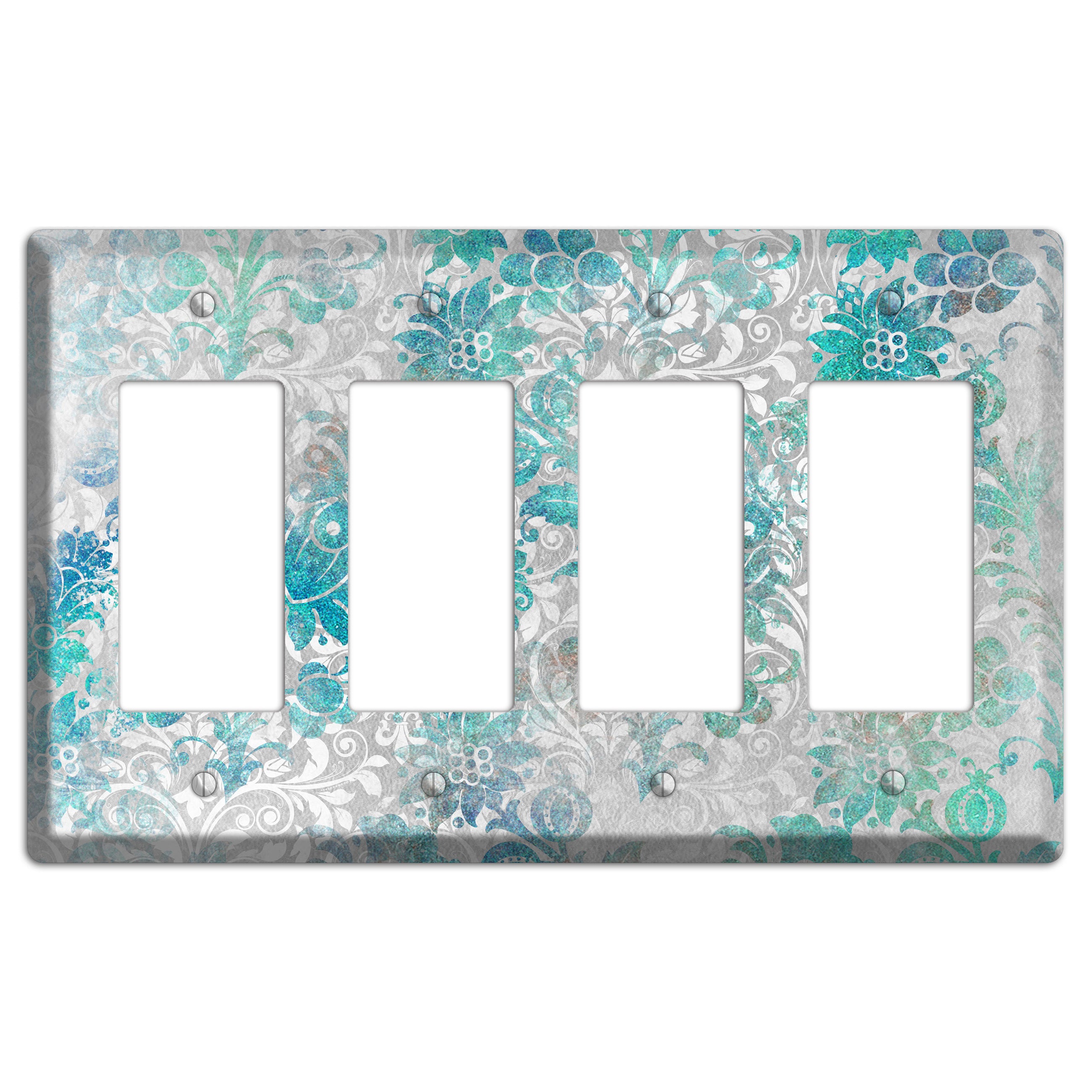 Gulf Stream Whimsical Damask 4 Rocker Wallplate