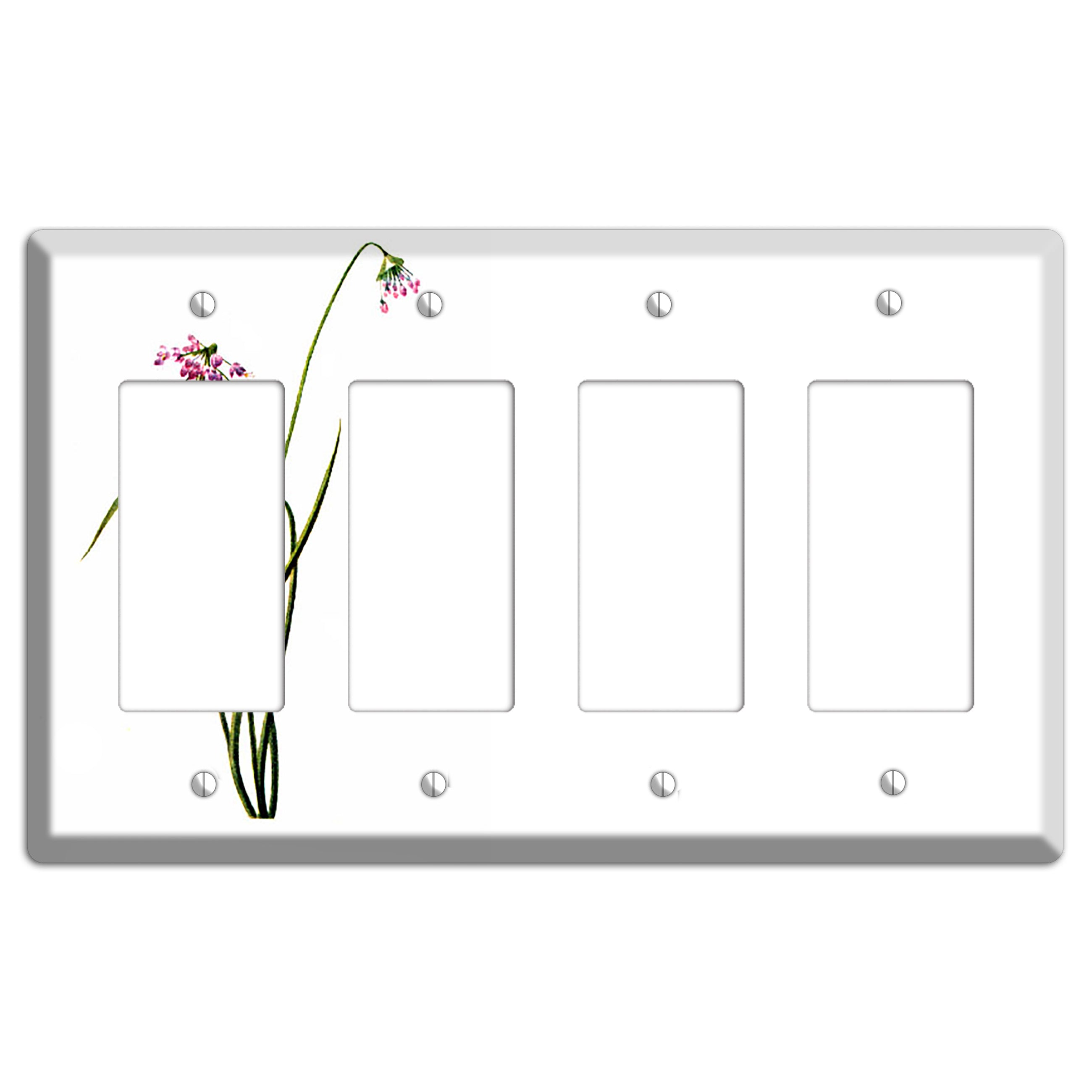 Allium Cernum 4 Rocker Wallplate