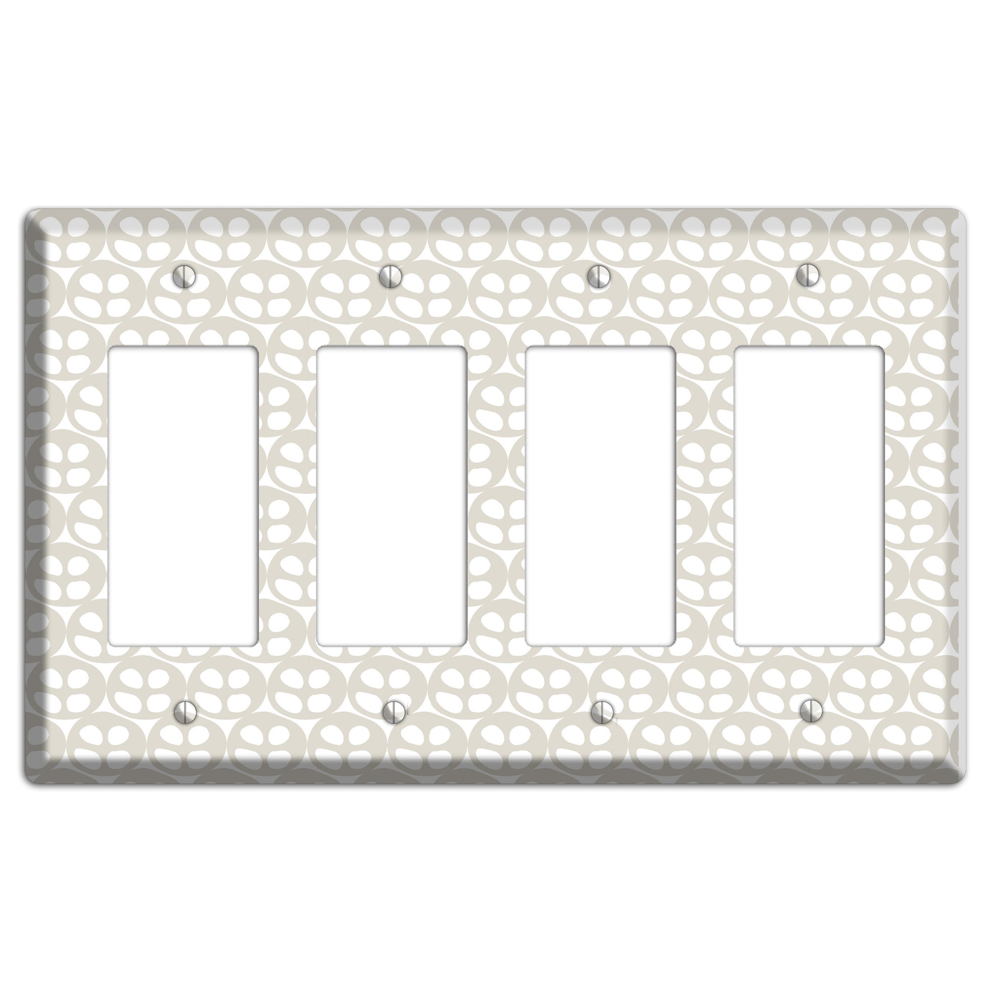 Simple Scandanavian Style AA 4 Rocker Wallplate