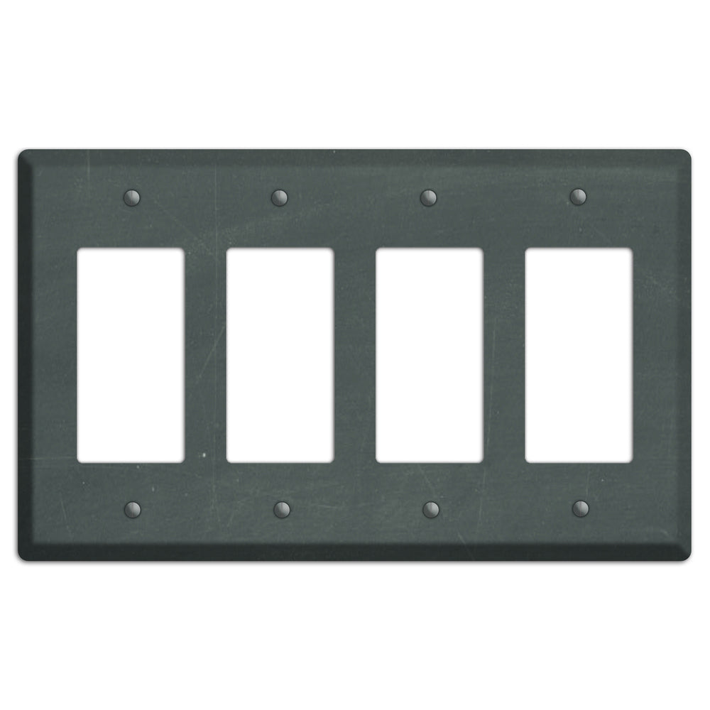 Chalk Dark Grey 4 Rocker Wallplate